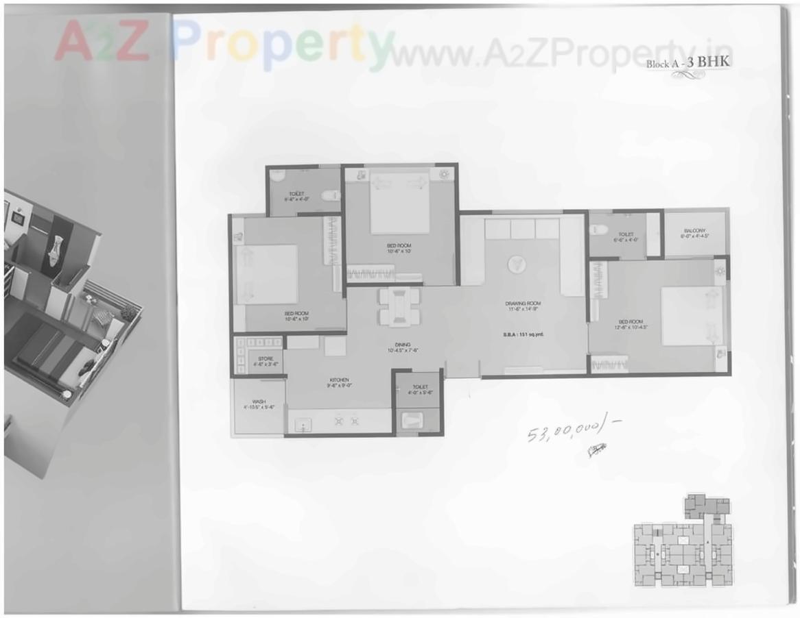 Layout of real estate project D M Pride located at Ghodasar, Ahmedabad, Gujarat