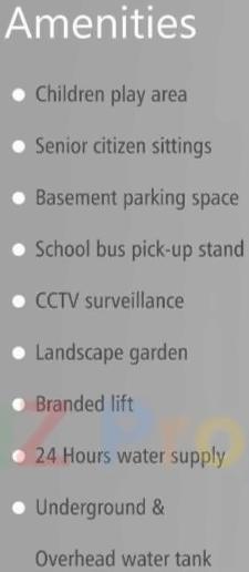 Amenities of Daffodils Tower