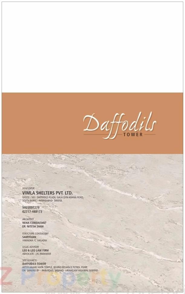  of real estate project Daffodils Tower located at Sanand, Ahmedabad, Gujarat