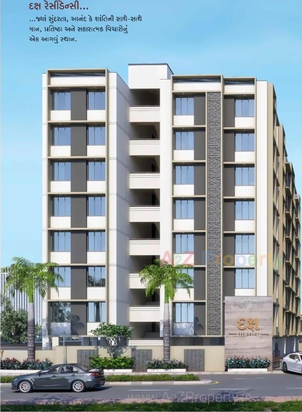 3D Elevation of real estate project Daksh Residency located at Nikol, Ahmedabad, Gujarat