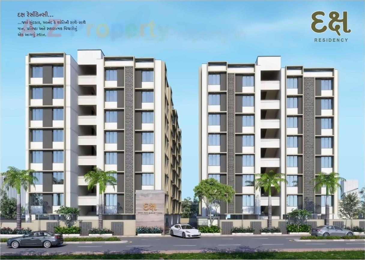 3D Elevation of real estate project Daksh Residency located at Nikol, Ahmedabad, Gujarat