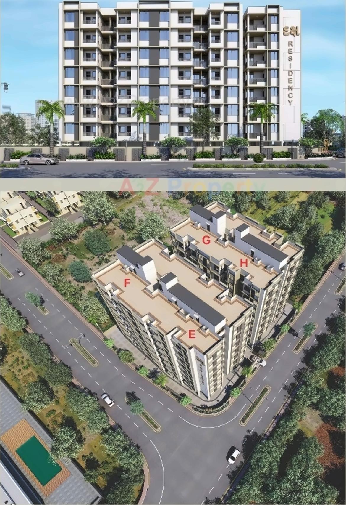 3D Elevation of real estate project Daksh Residency located at Nikol, Ahmedabad, Gujarat