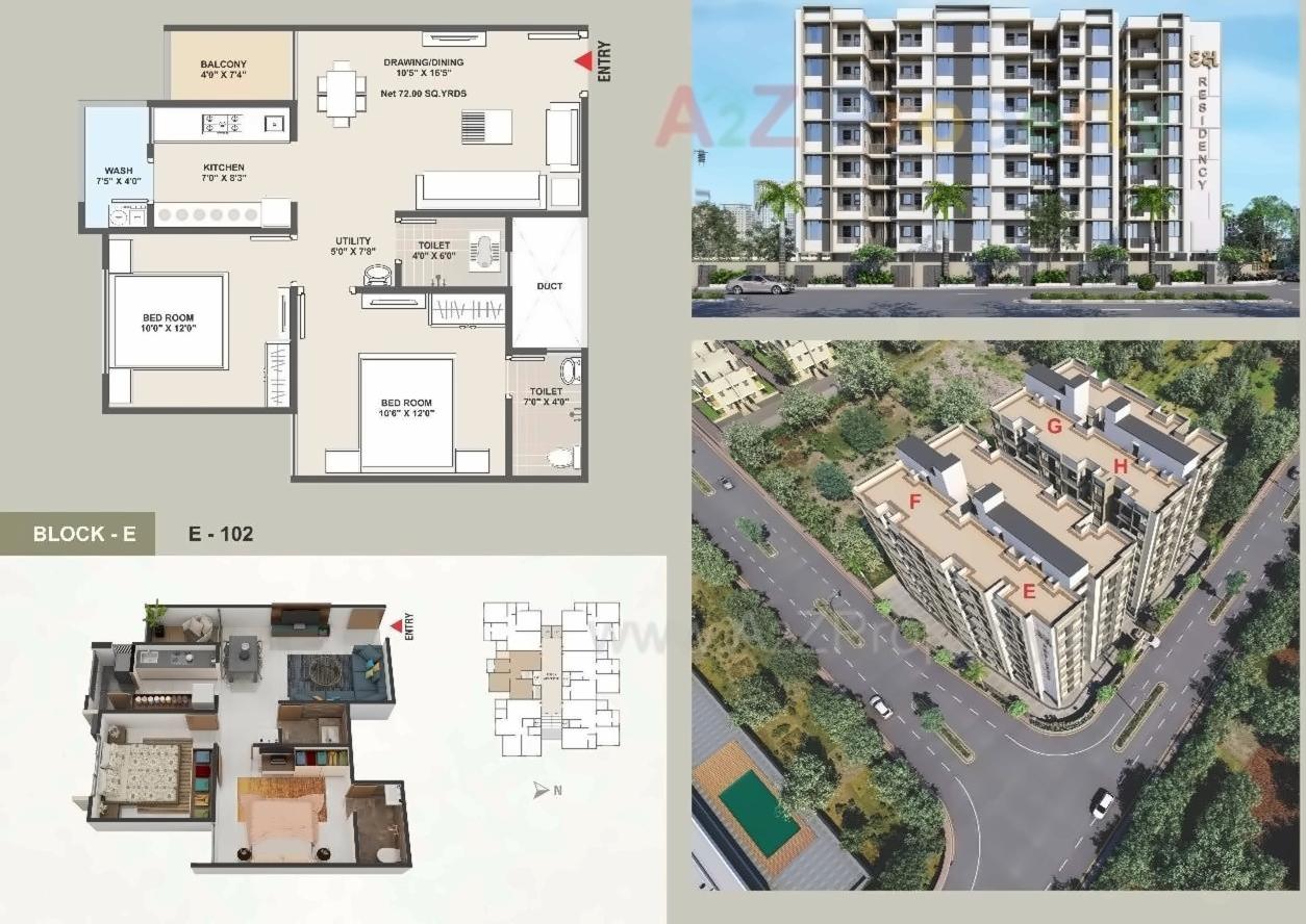 Layout of real estate project Daksh Residency located at Nikol, Ahmedabad, Gujarat