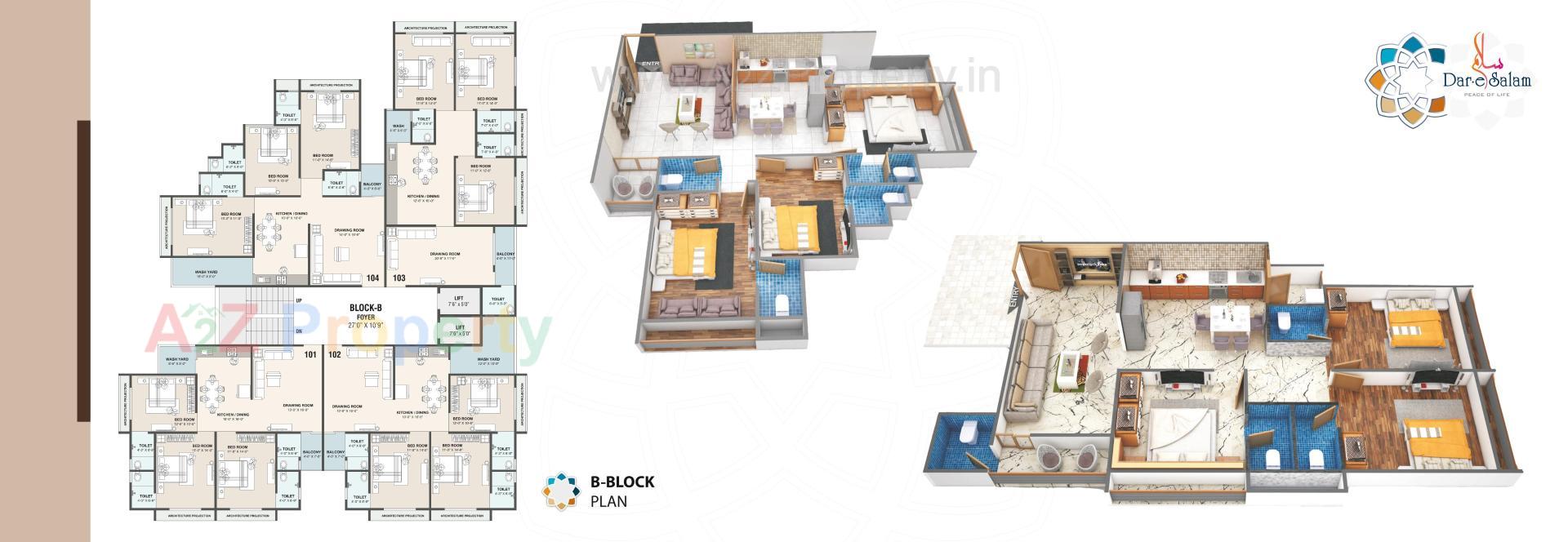 Layout of real estate project Dar E Salam Residency located at Gyaspur, Ahmedabad, Gujarat