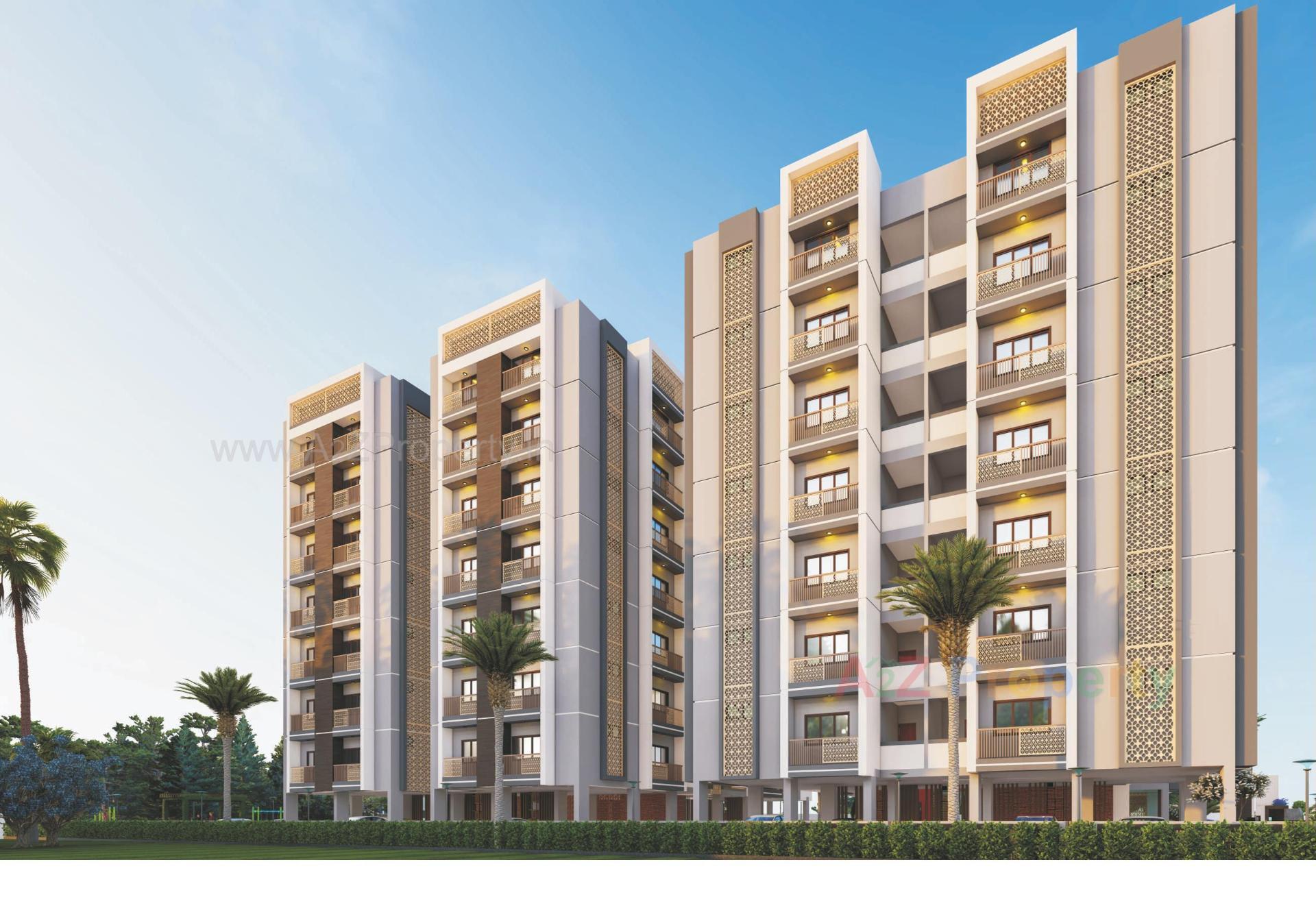 3D Elevation of real estate project Dar E Salam Residency located at Gyaspur, Ahmedabad, Gujarat