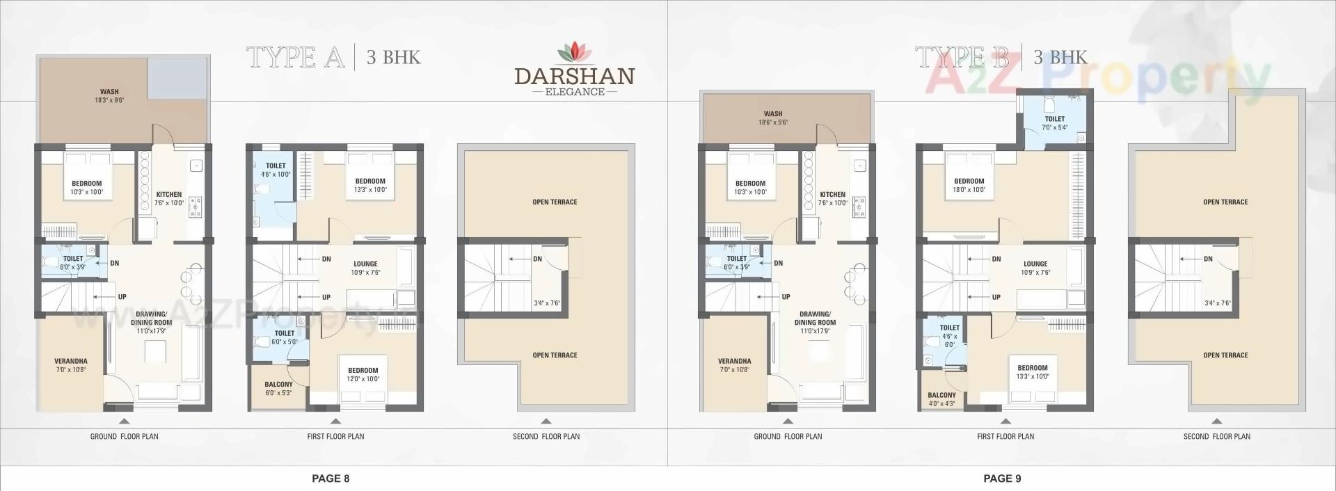 Layout of real estate project Darshan Elegance located at Sanand, Ahmedabad, Gujarat