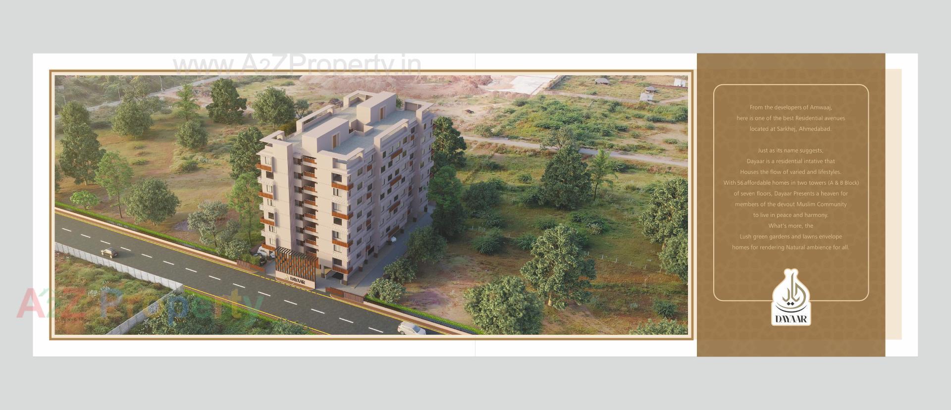 3D Elevation of real estate project Dayaar located at Sarkhej, Ahmedabad, Gujarat