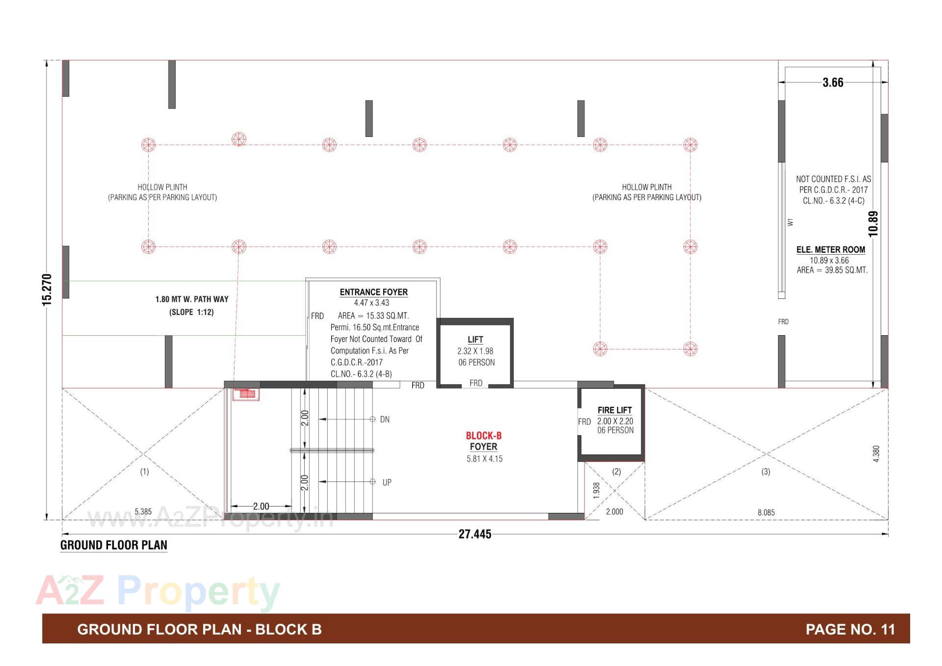 Layout of real estate project Dayasagar Aura located at Hanspura, Ahmedabad, Gujarat