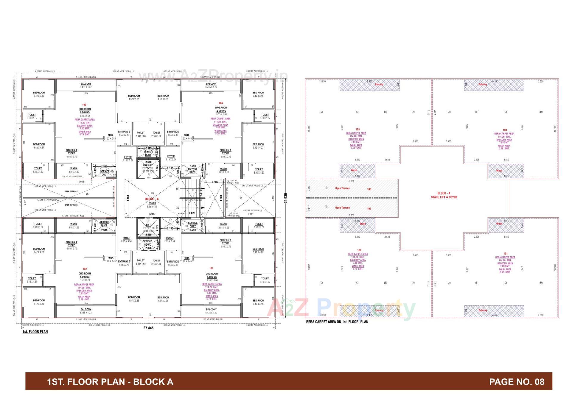 Layout of real estate project Dayasagar Aura located at Hanspura, Ahmedabad, Gujarat