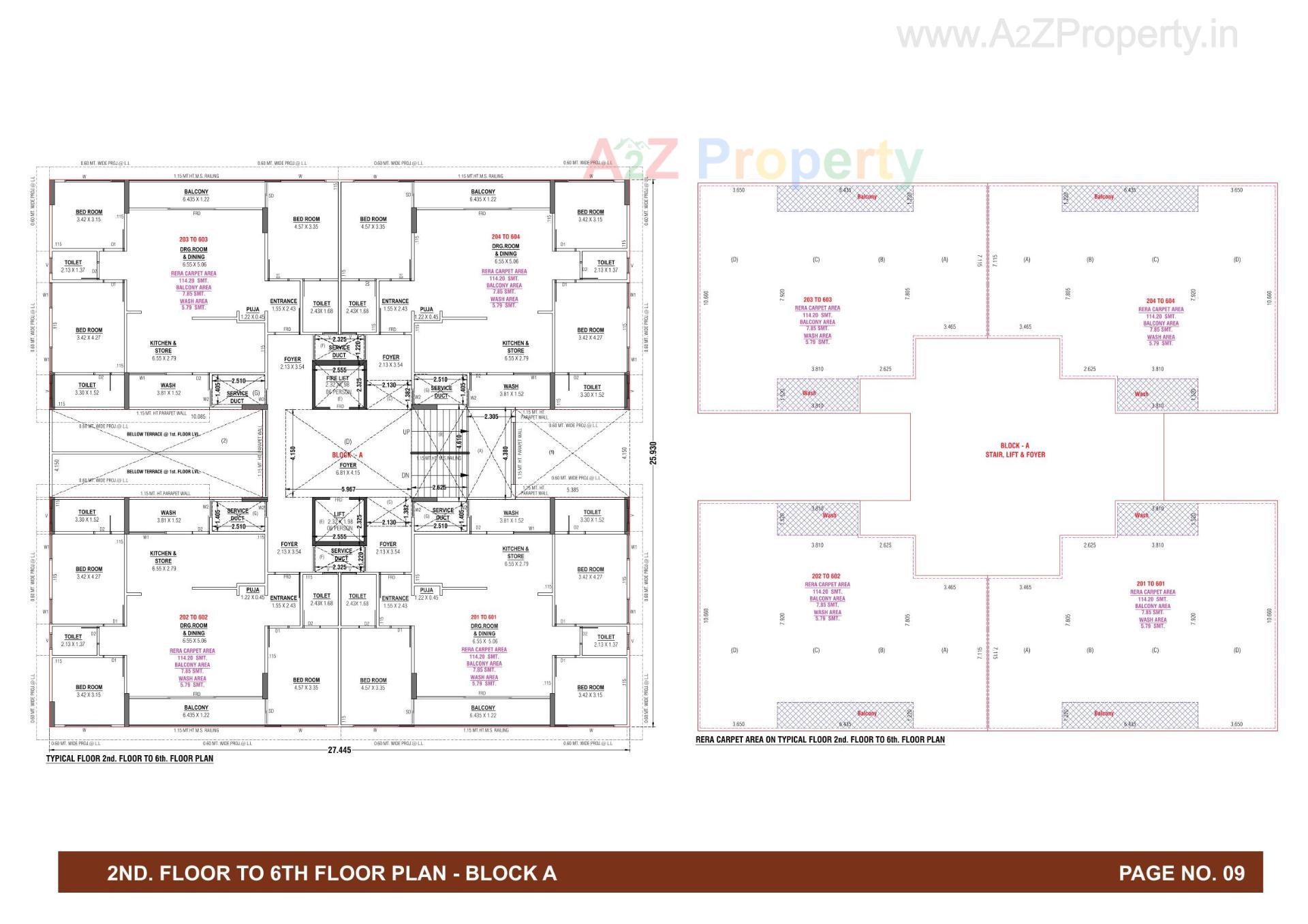 Layout of real estate project Dayasagar Aura located at Hanspura, Ahmedabad, Gujarat