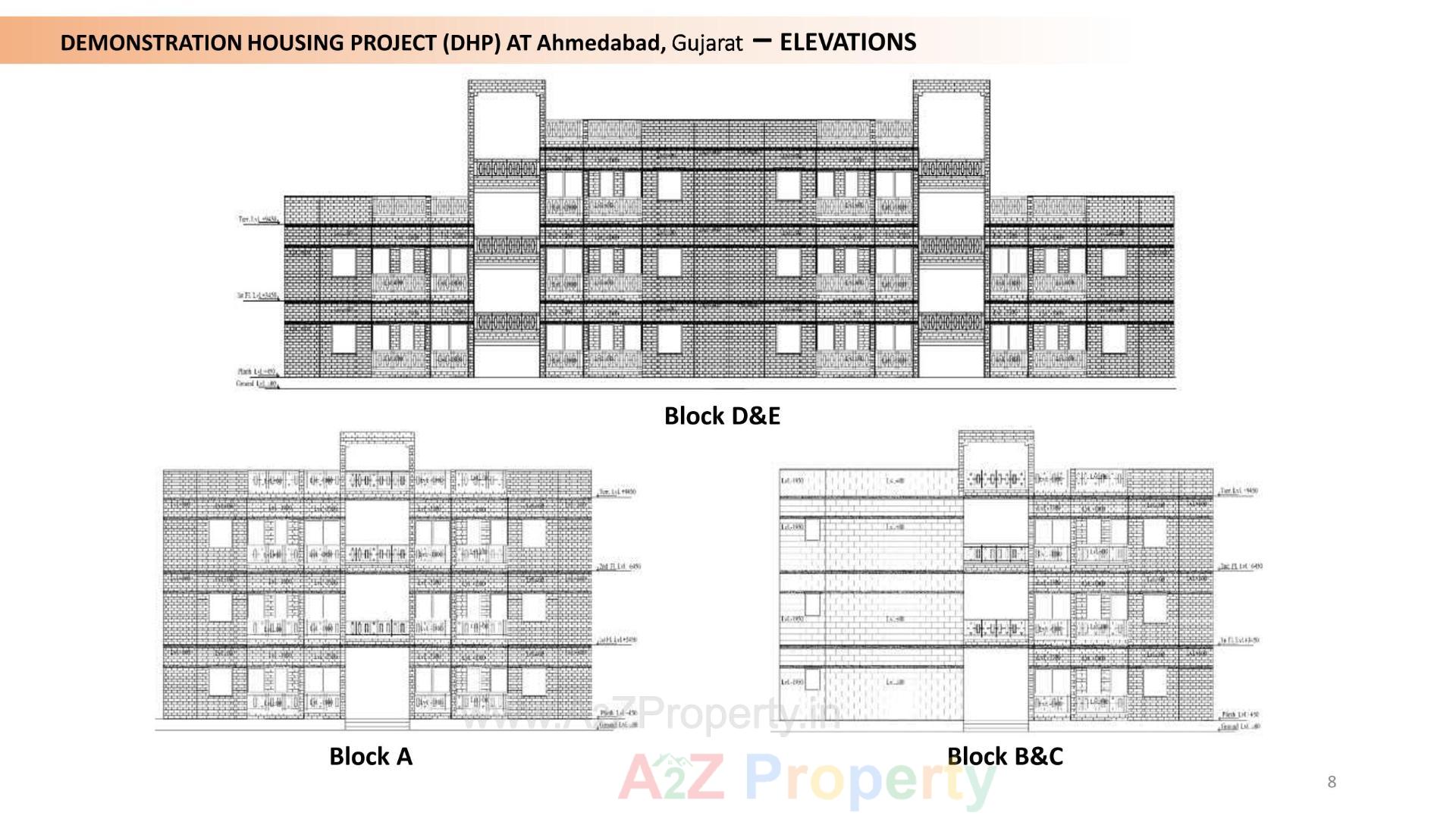 Layout of real estate project Demonstration Housing Project At Ahmedabad located at Hathijan, Ahmedabad, Gujarat
