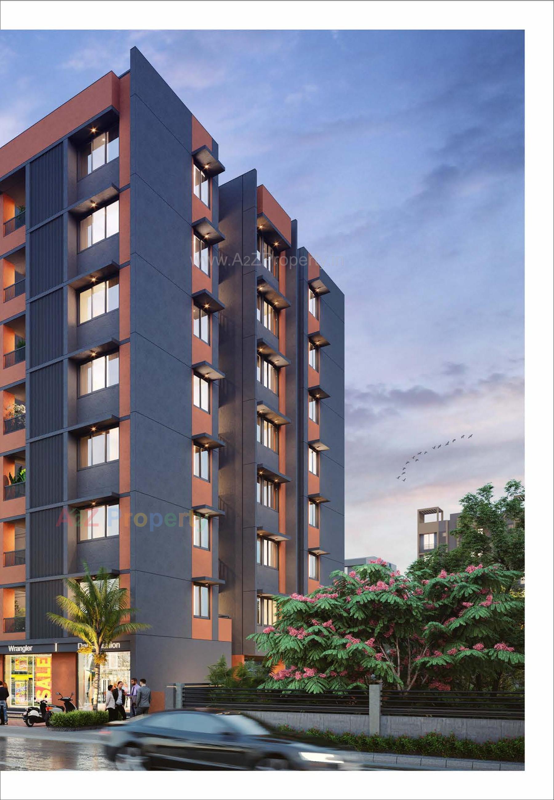 3D Elevation of real estate project Dev located at Vatva, Ahmedabad, Gujarat