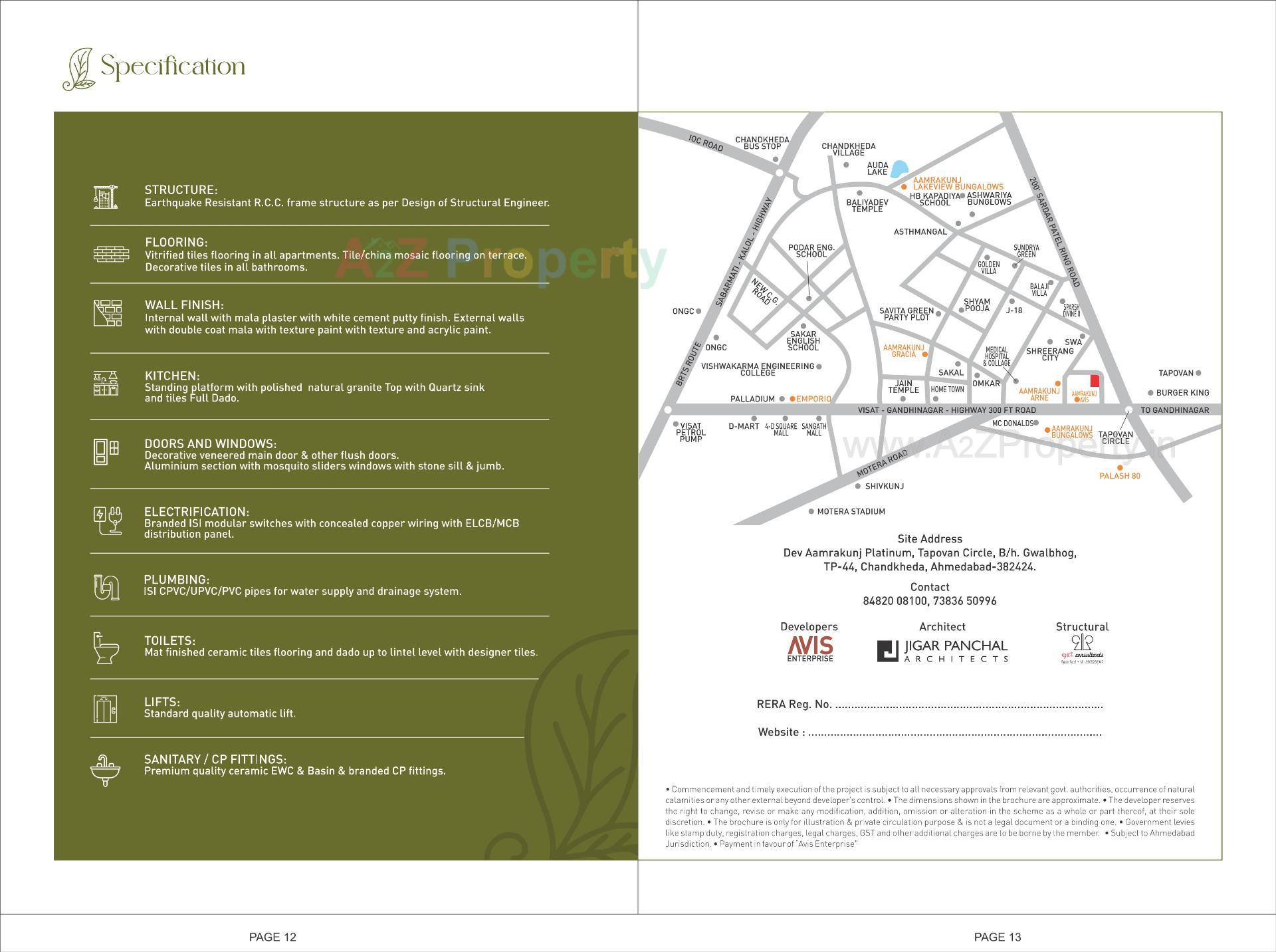  of real estate project Dev Aamrakunj Platinum located at Chandkheda, Ahmedabad, Gujarat