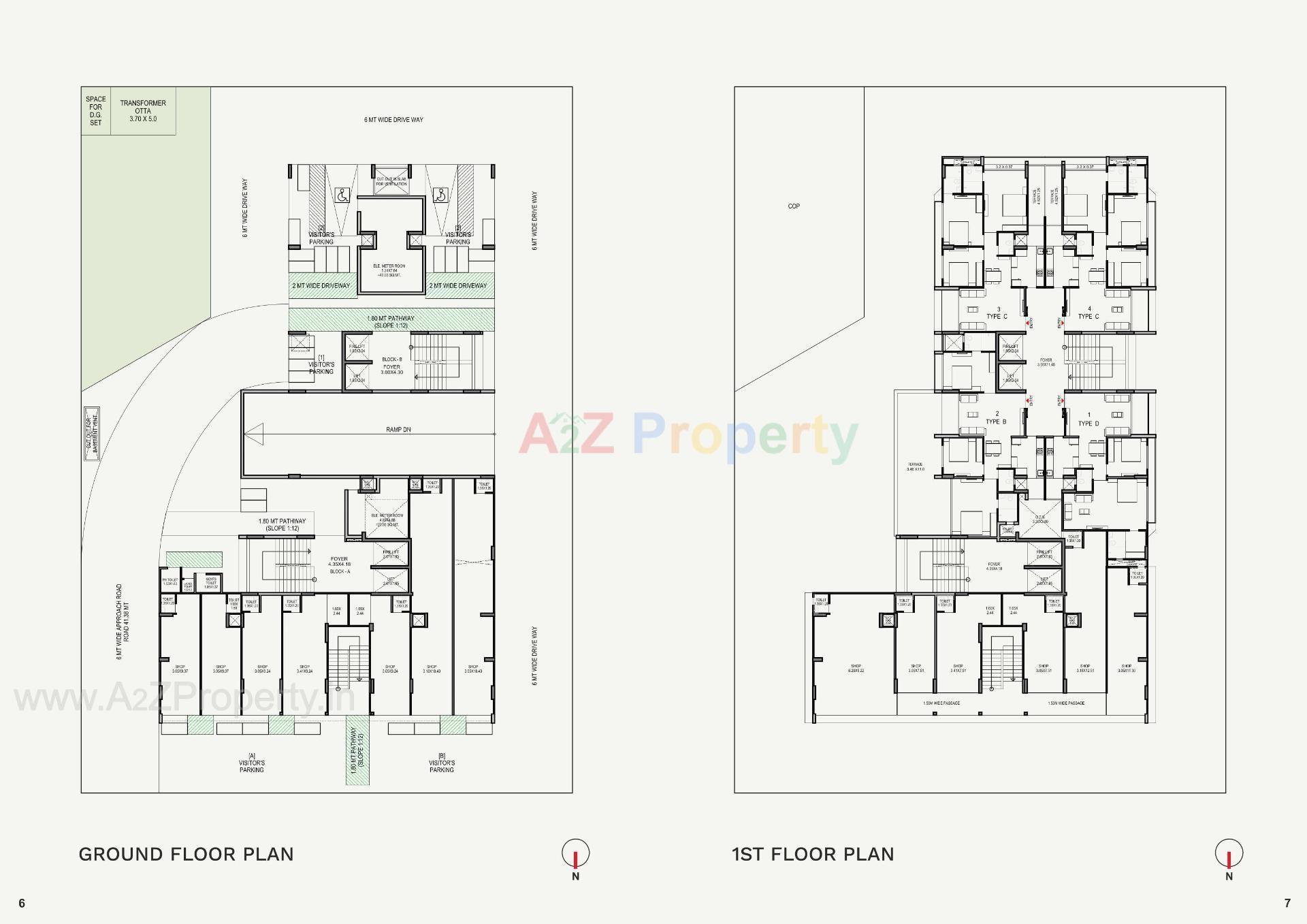 Layout of real estate project Dev Aaradhyam located at Ghuma, Ahmedabad, Gujarat
