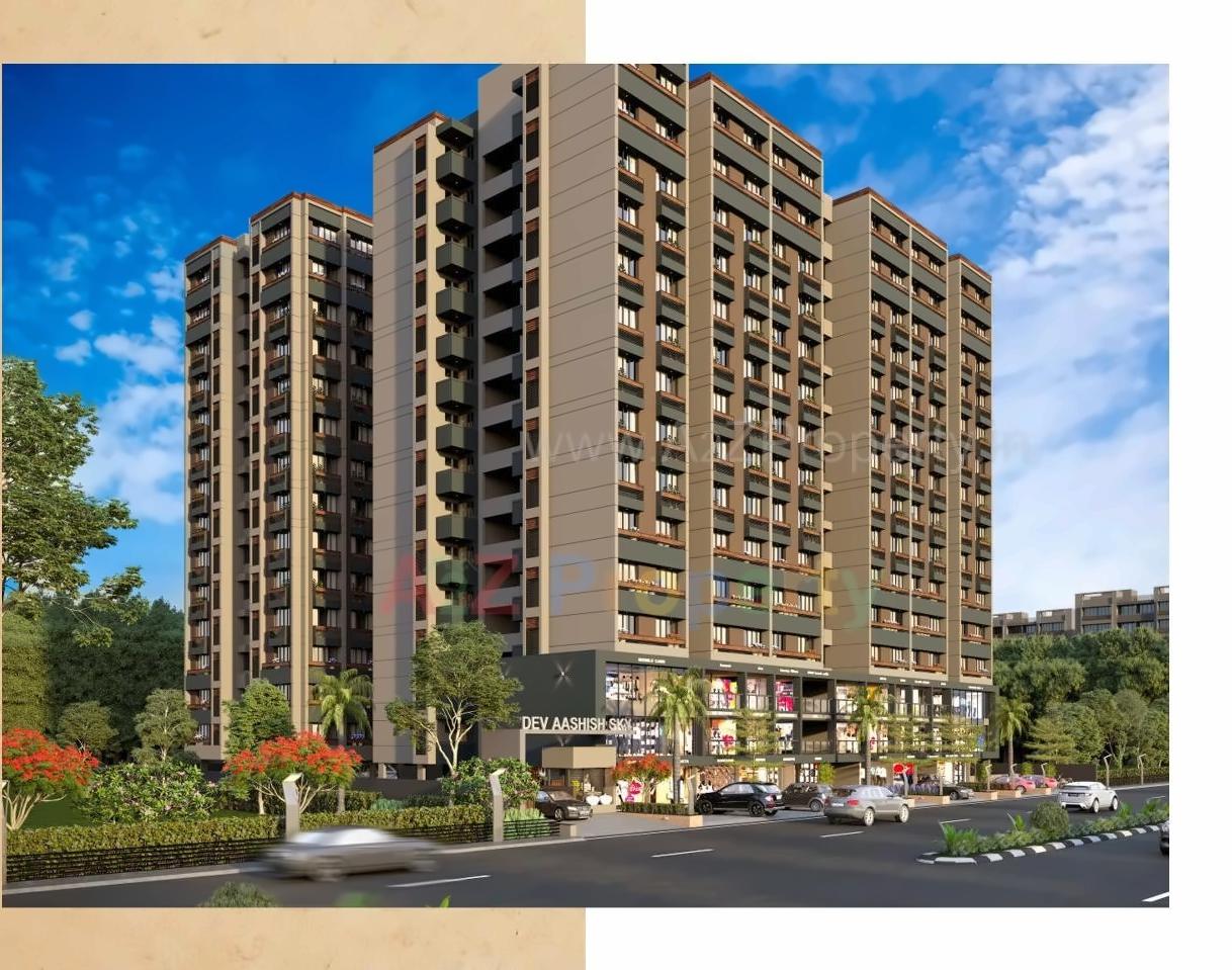 3D Elevation of real estate project Dev Aashish Sky located at Naroda, Ahmedabad, Gujarat