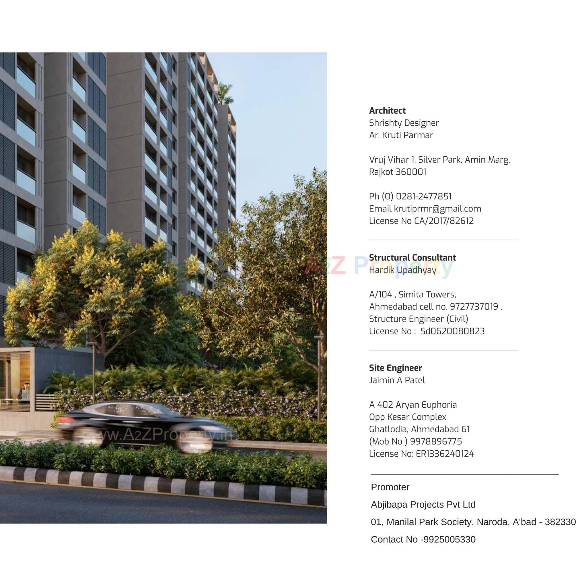 3D Elevation of real estate project Dev Aashish Z Plus located at Hanspura, Ahmedabad, Gujarat