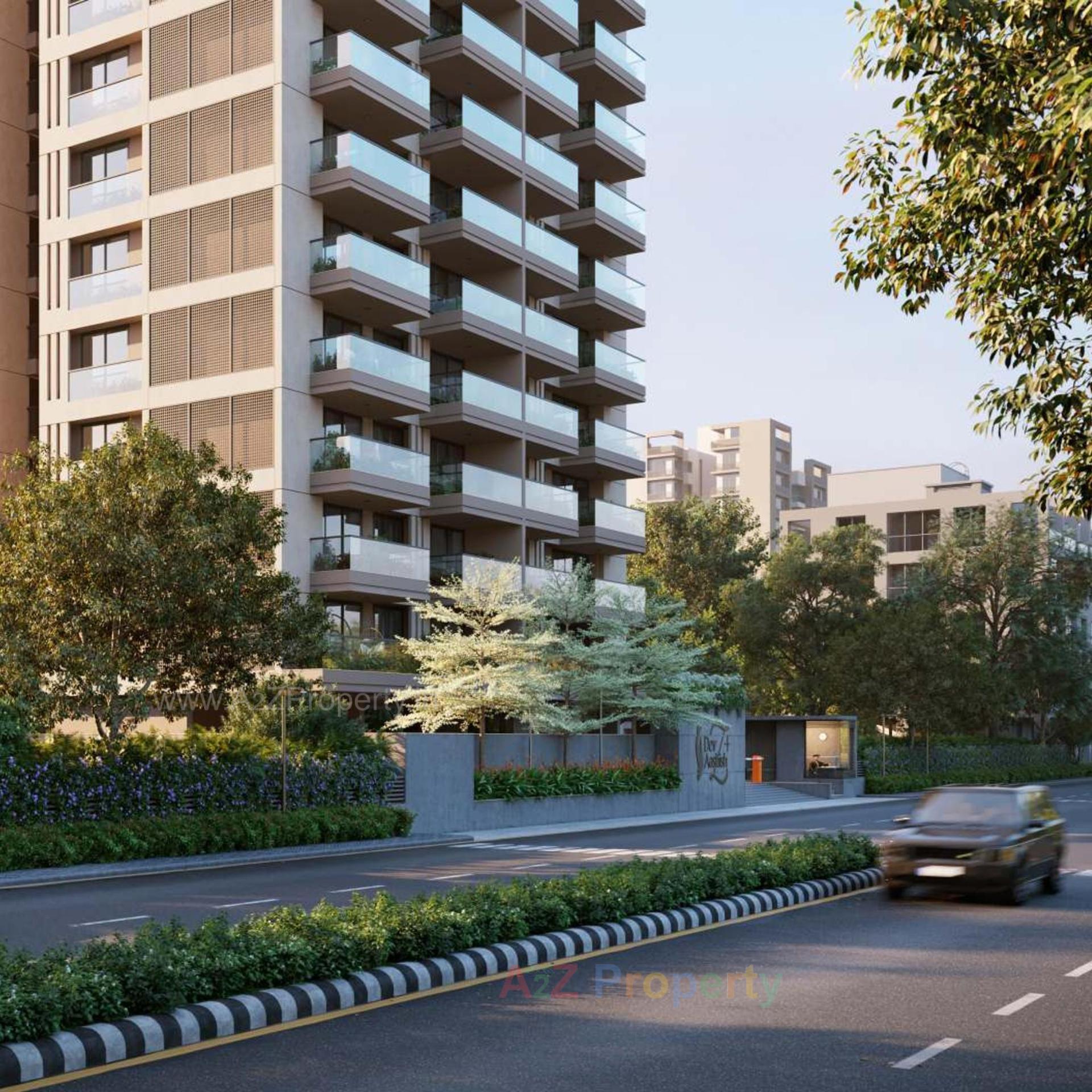 3D Elevation of real estate project Dev Aashish Z Plus located at Hanspura, Ahmedabad, Gujarat