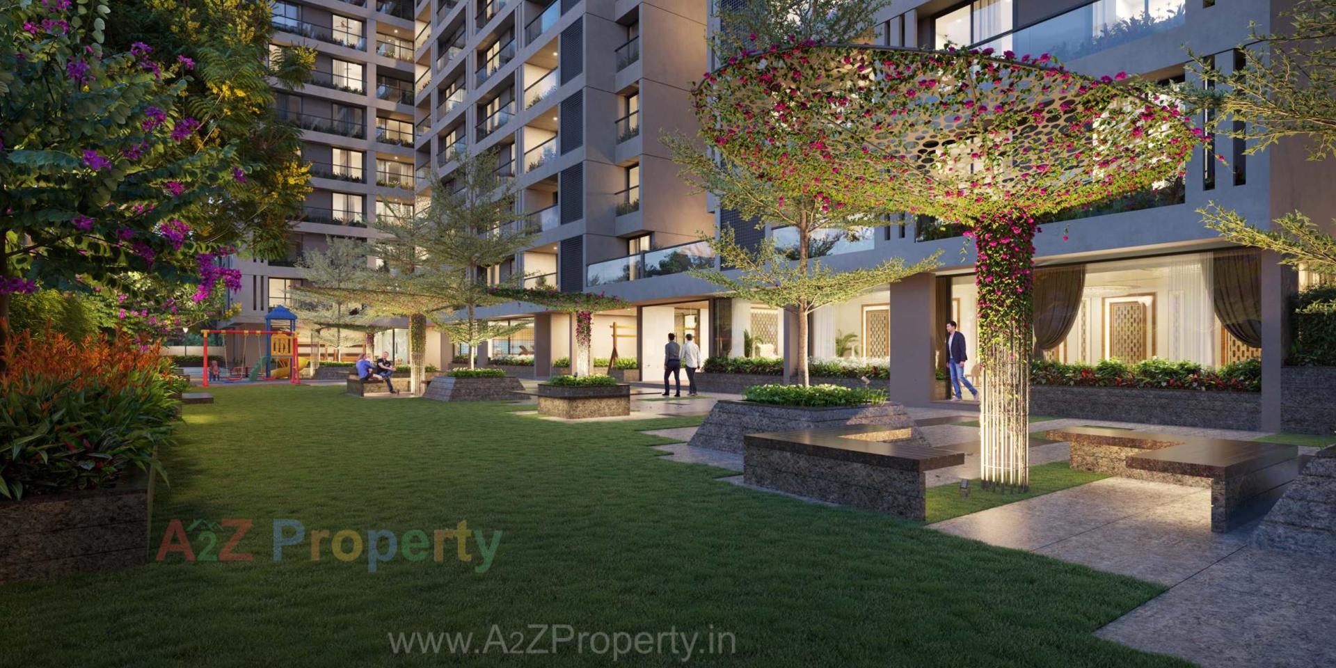 3D Elevation of real estate project Dev Aashish Z Plus located at Hanspura, Ahmedabad, Gujarat