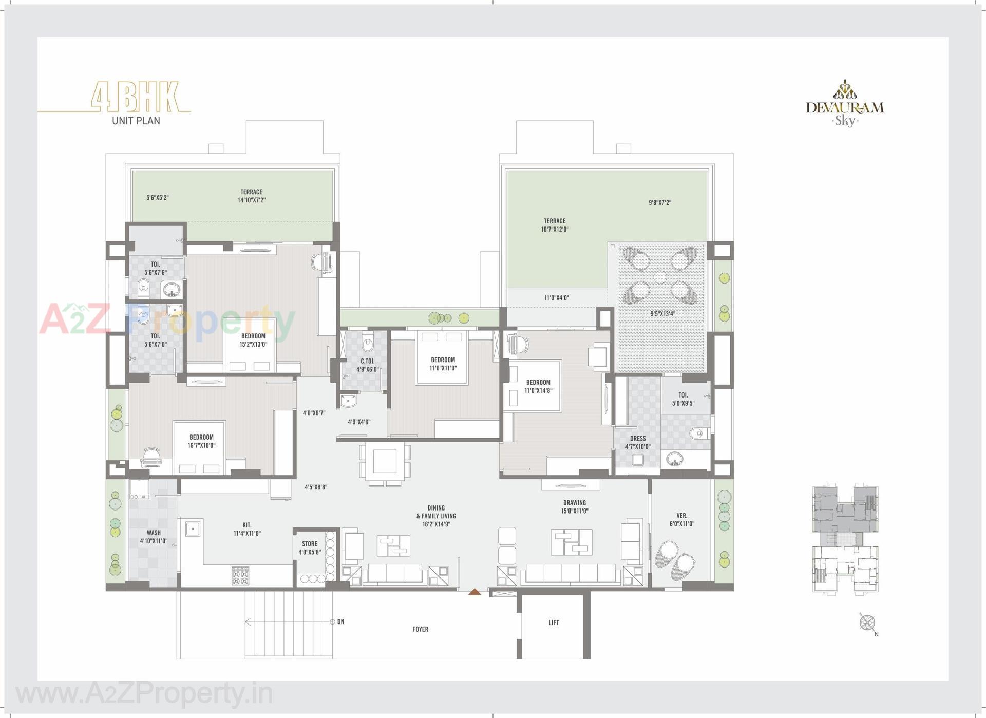 Layout of real estate project Dev Auram Sky located at Chenpur, Ahmedabad, Gujarat