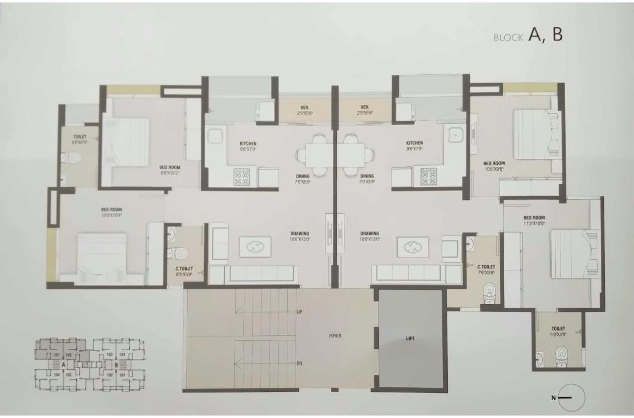 Layout of real estate project Dev Auram located at Chenpur, Ahmedabad, Gujarat