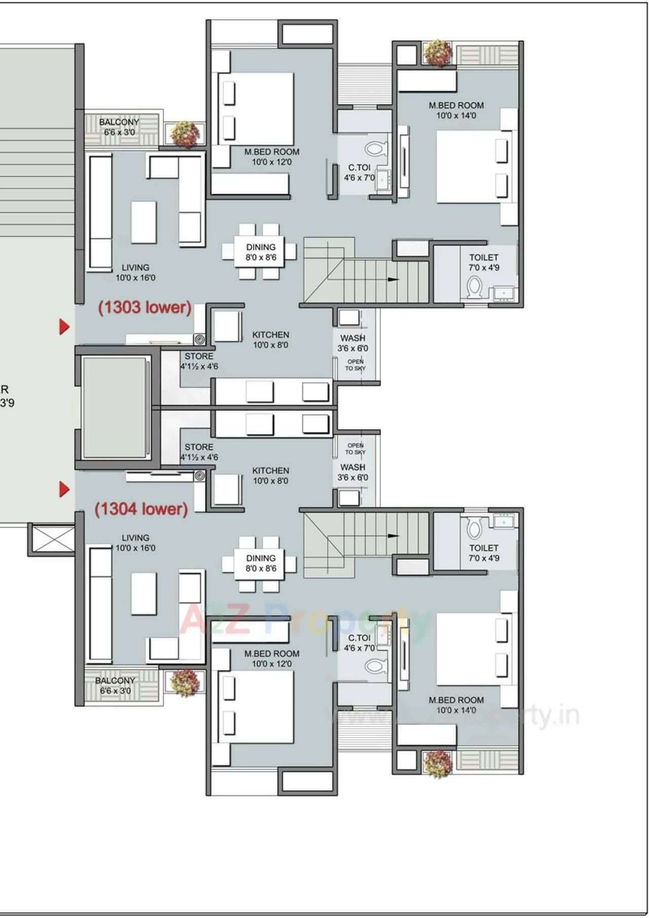 Layout of real estate project Dev Aurum located at Vejalpur, Ahmedabad, Gujarat