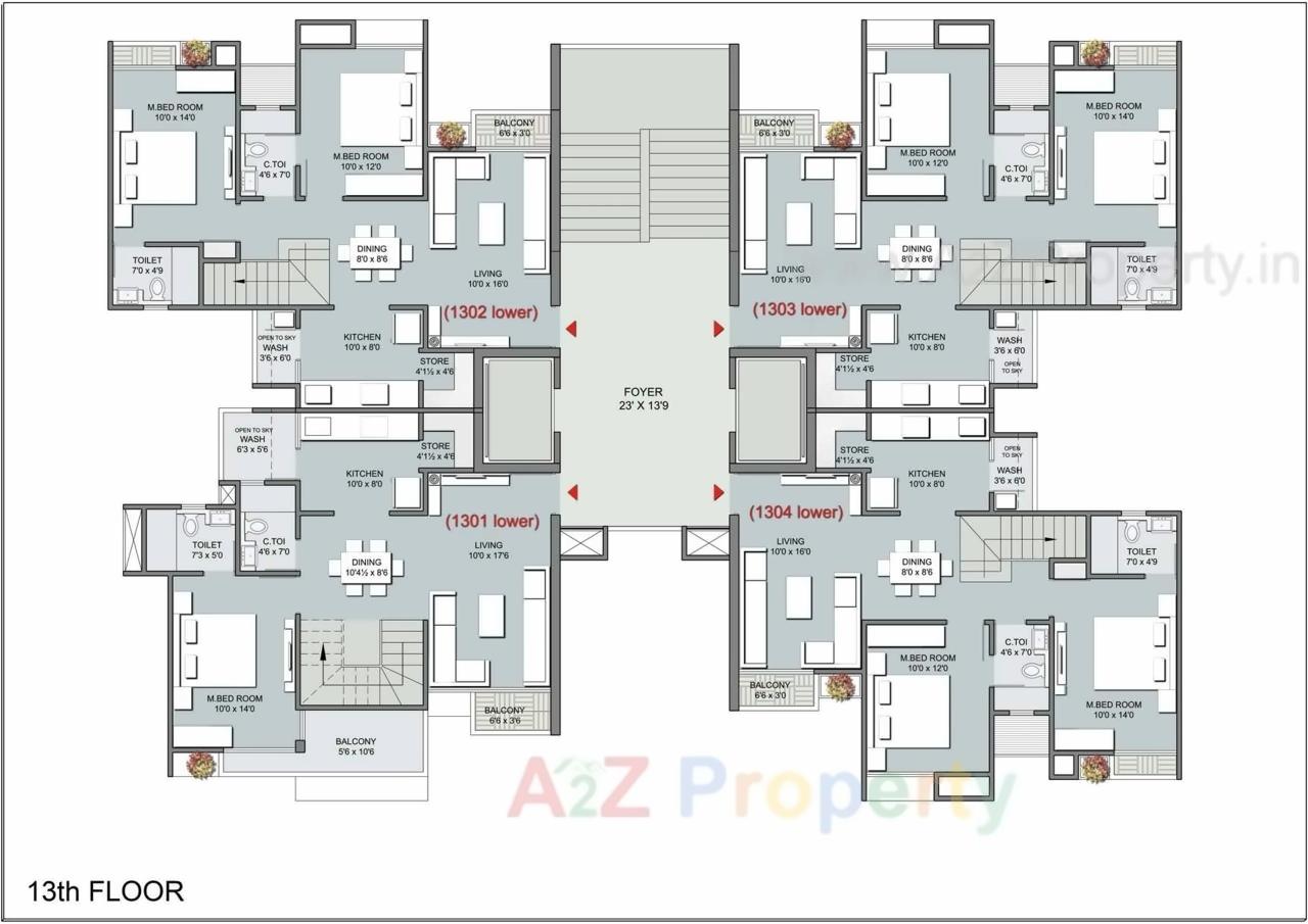 Layout of real estate project Dev Aurum located at Vejalpur, Ahmedabad, Gujarat