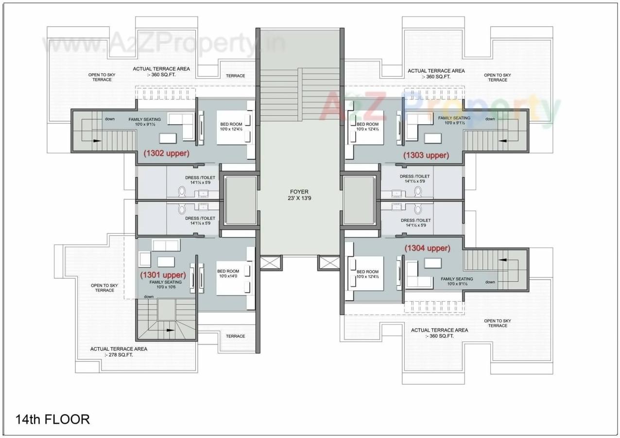Layout of real estate project Dev Aurum located at Vejalpur, Ahmedabad, Gujarat