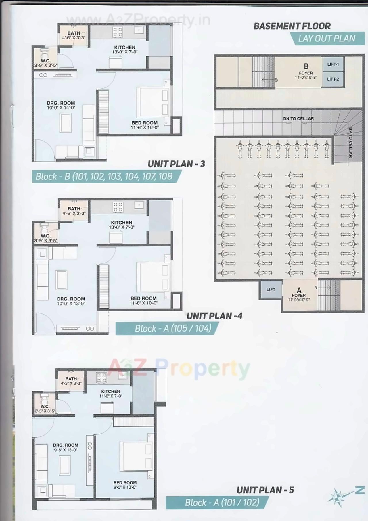 Layout of real estate project Dev Ganesh Apartments located at Chenpur, Ahmedabad, Gujarat