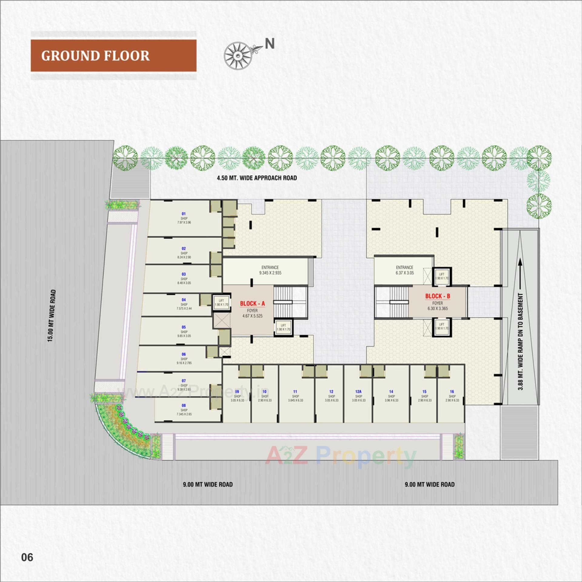 Layout of real estate project Dev Green located at Vastral, Ahmedabad, Gujarat