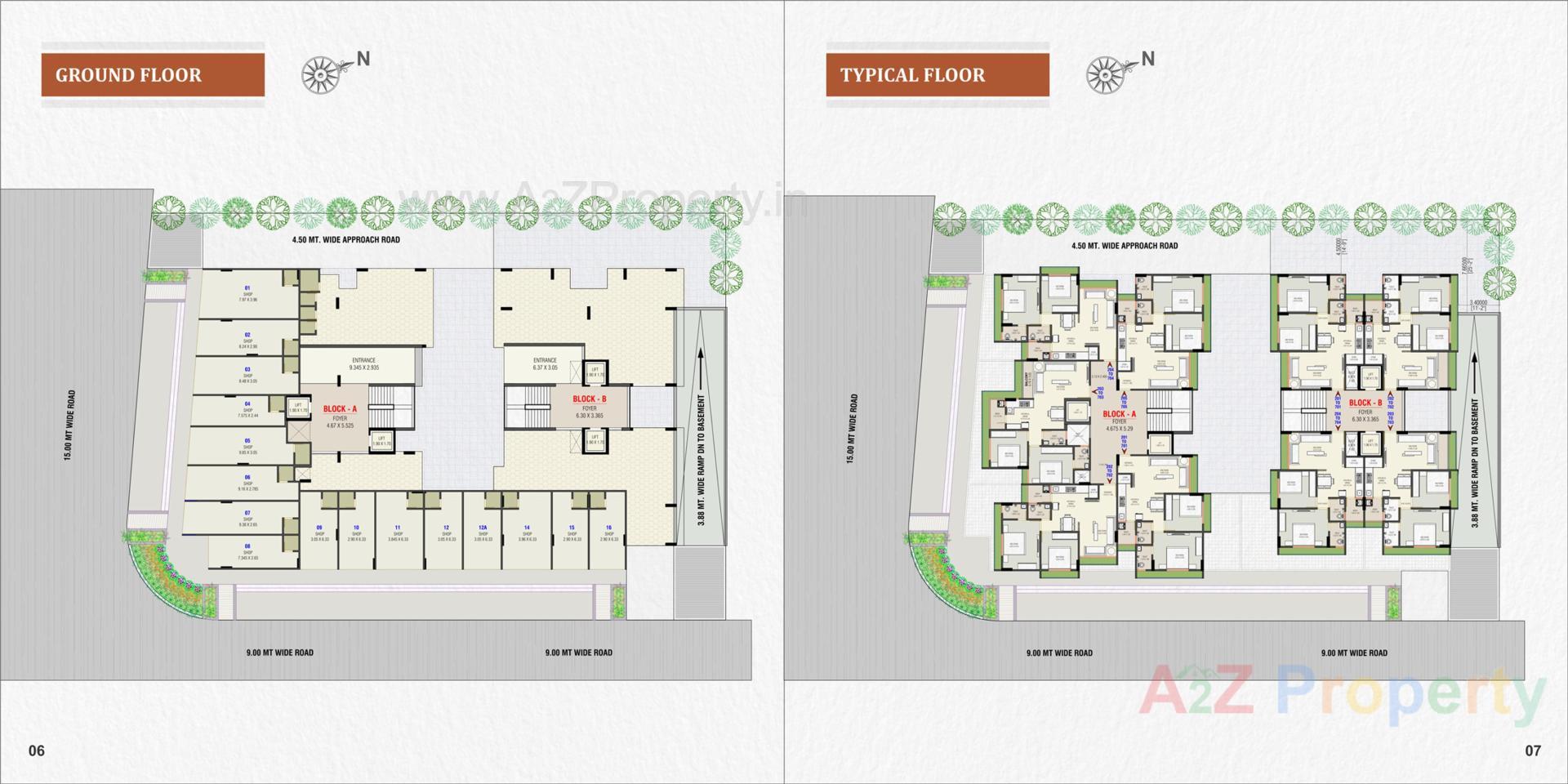Layout of real estate project Dev Green located at Vastral, Ahmedabad, Gujarat