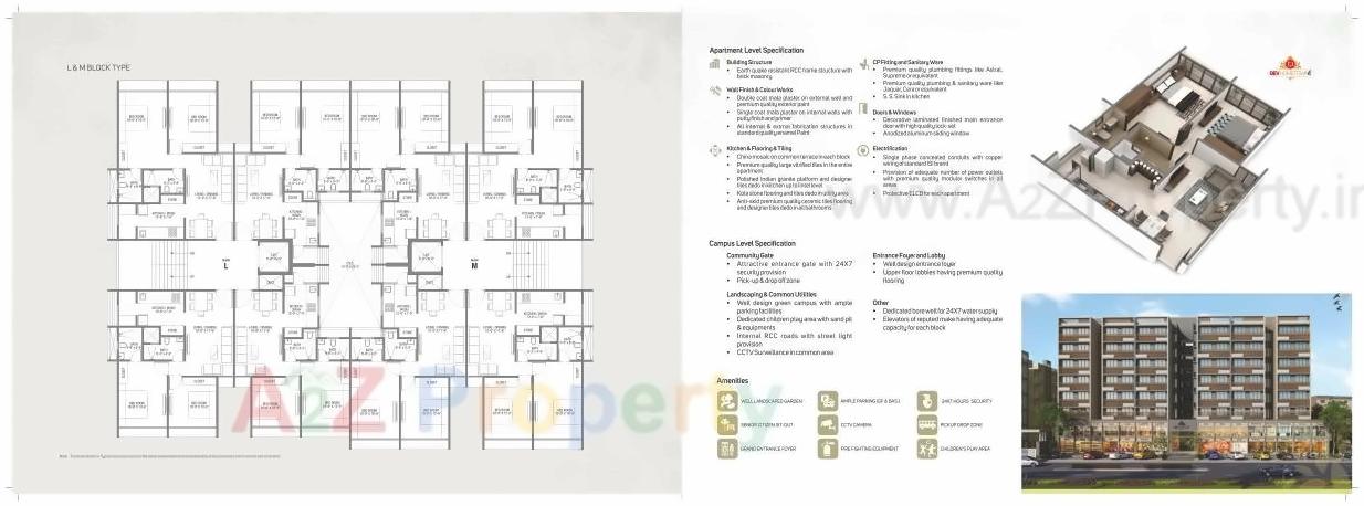 Layout of real estate project Dev Home Town located at Ahmedabad, Ahmedabad, Gujarat
