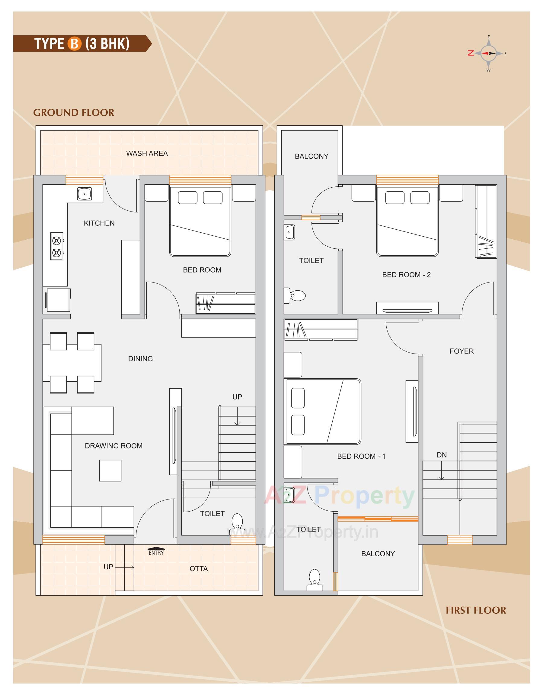 Layout of real estate project Dev Kutir located at Bavla, Ahmedabad, Gujarat