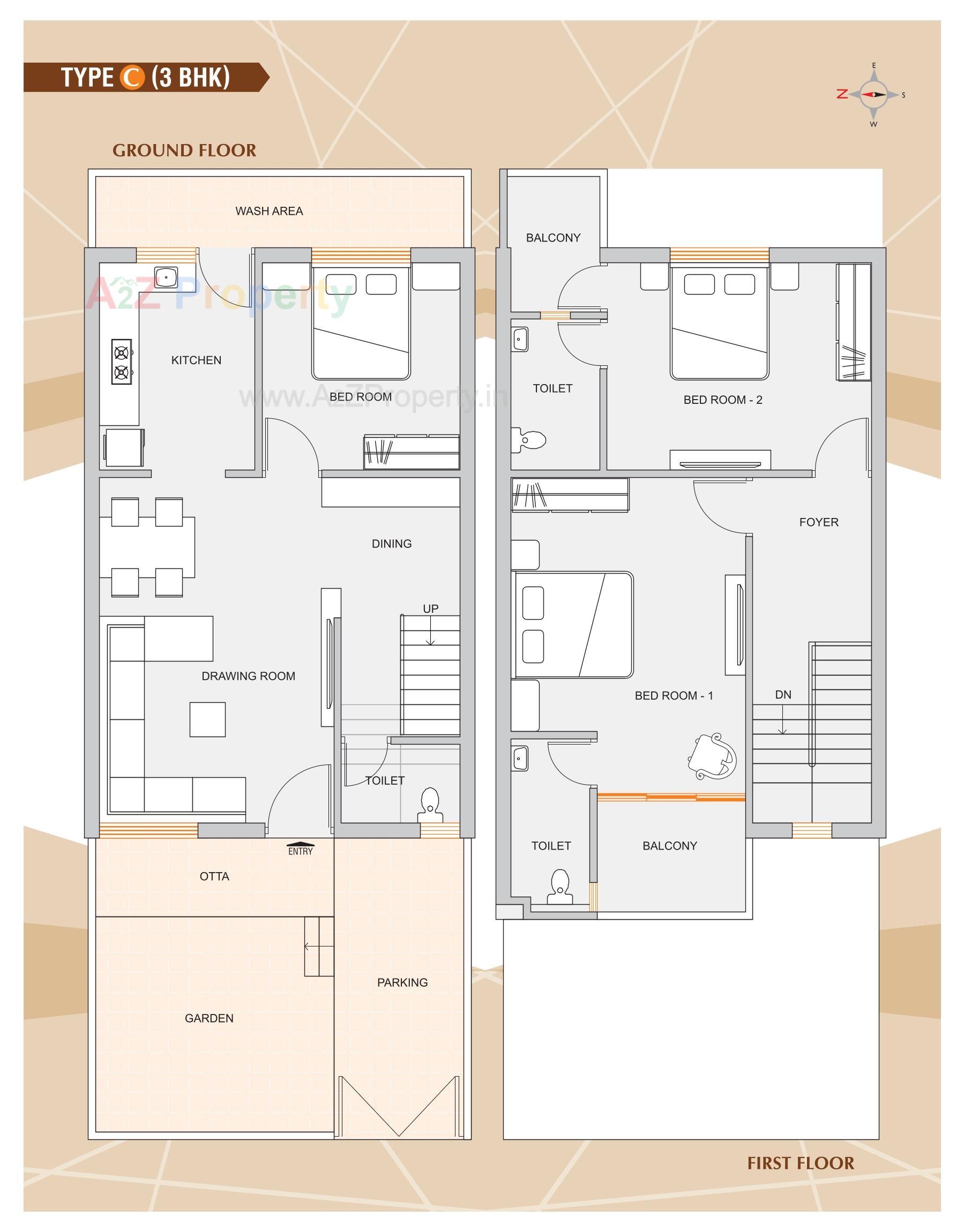 Layout of real estate project Dev Kutir located at Bavla, Ahmedabad, Gujarat