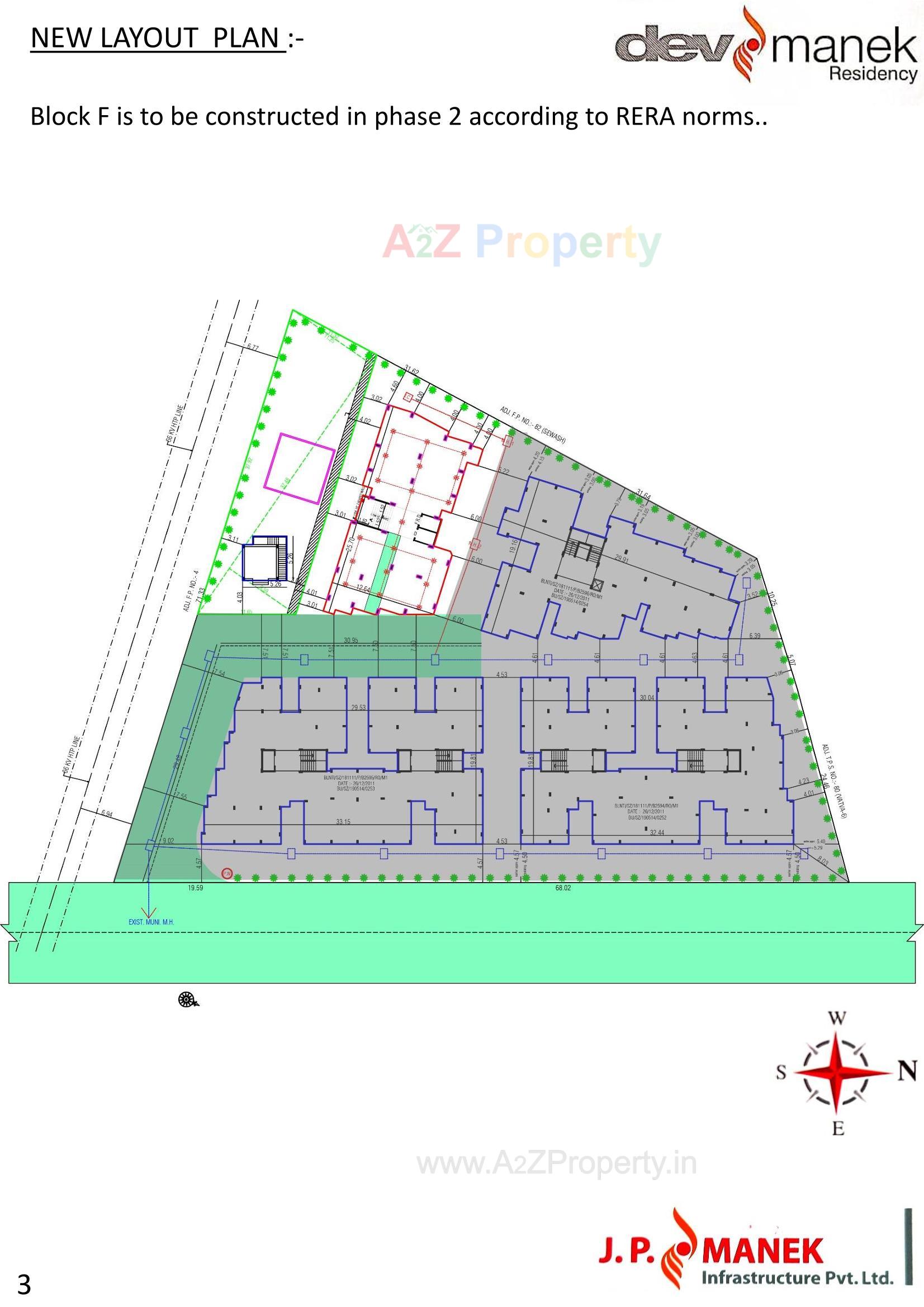 Layout of real estate project Dev Manek Residency located at Vatva, Ahmedabad, Gujarat