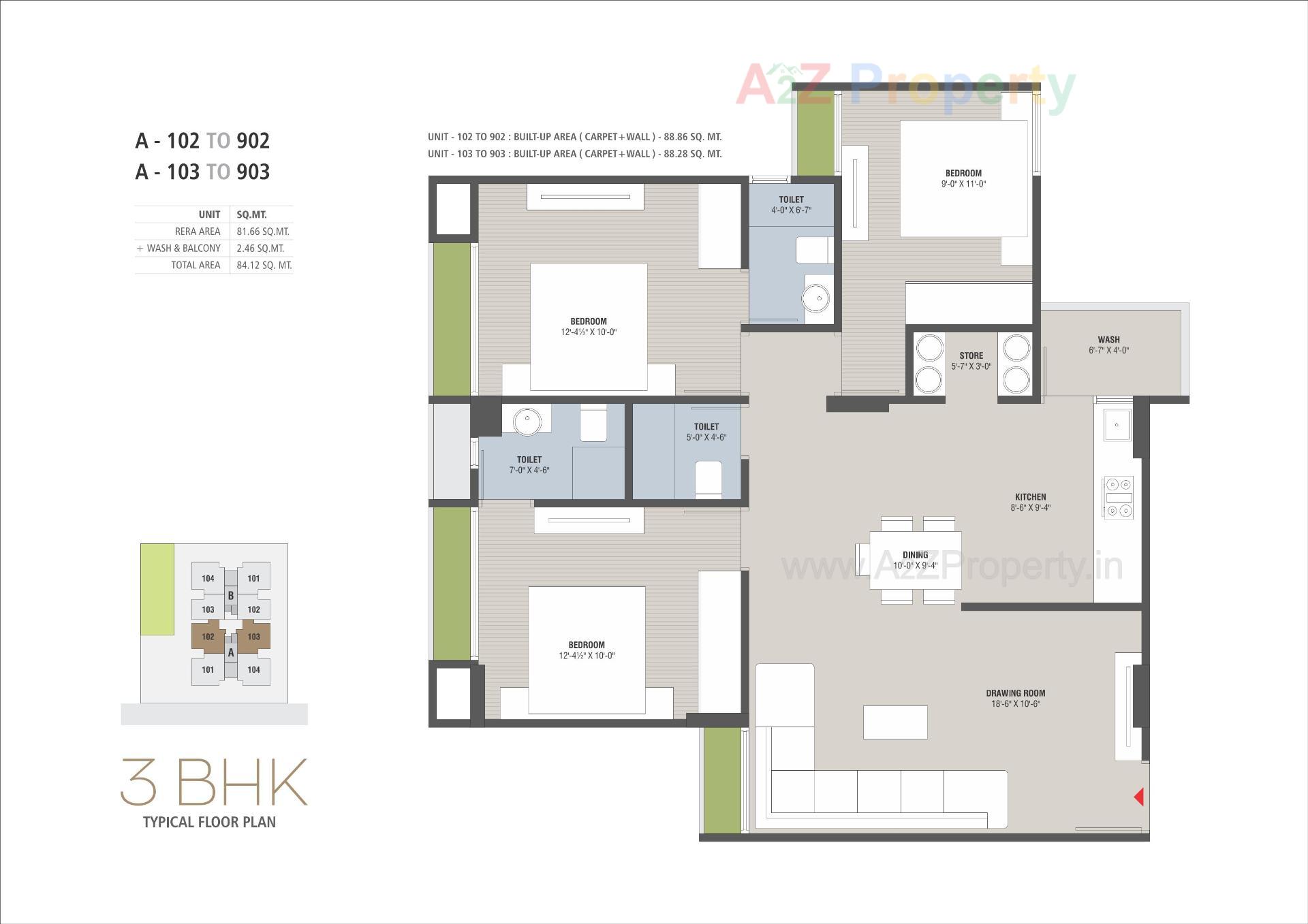 Layout of real estate project Dev Param located at Zundal, Ahmedabad, Gujarat