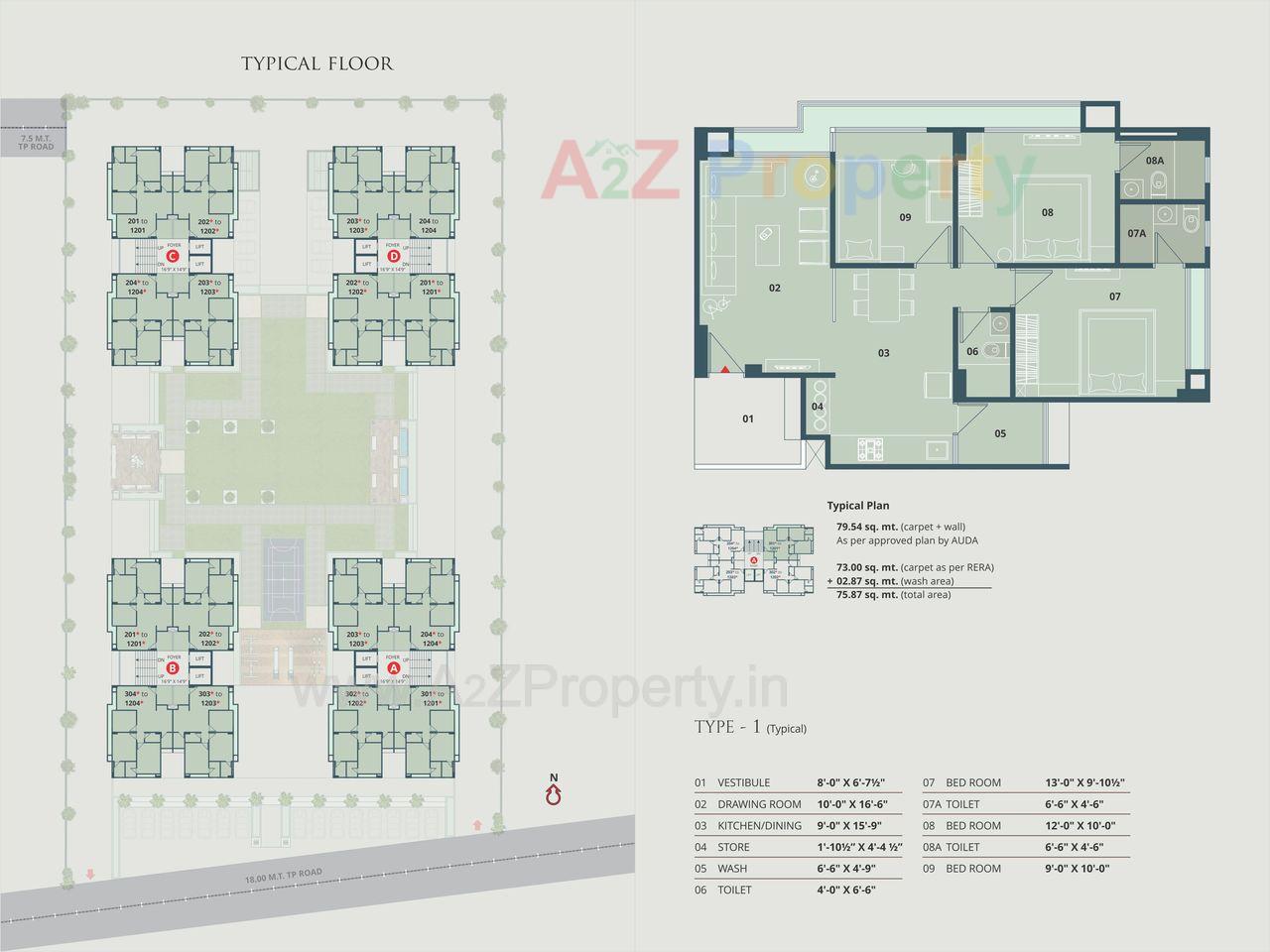 0007 of real estate project Dev Parijat located at Khodiyar, Ahmedabad, Gujarat