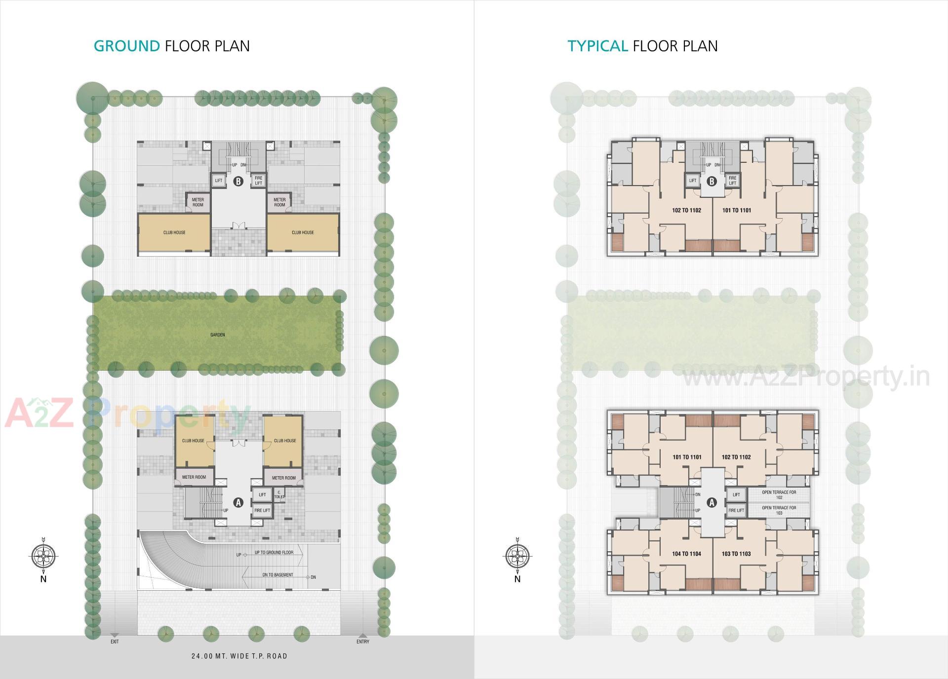 Layout of real estate project Dev Pristine located at Ahmedabad, Ahmedabad, Gujarat