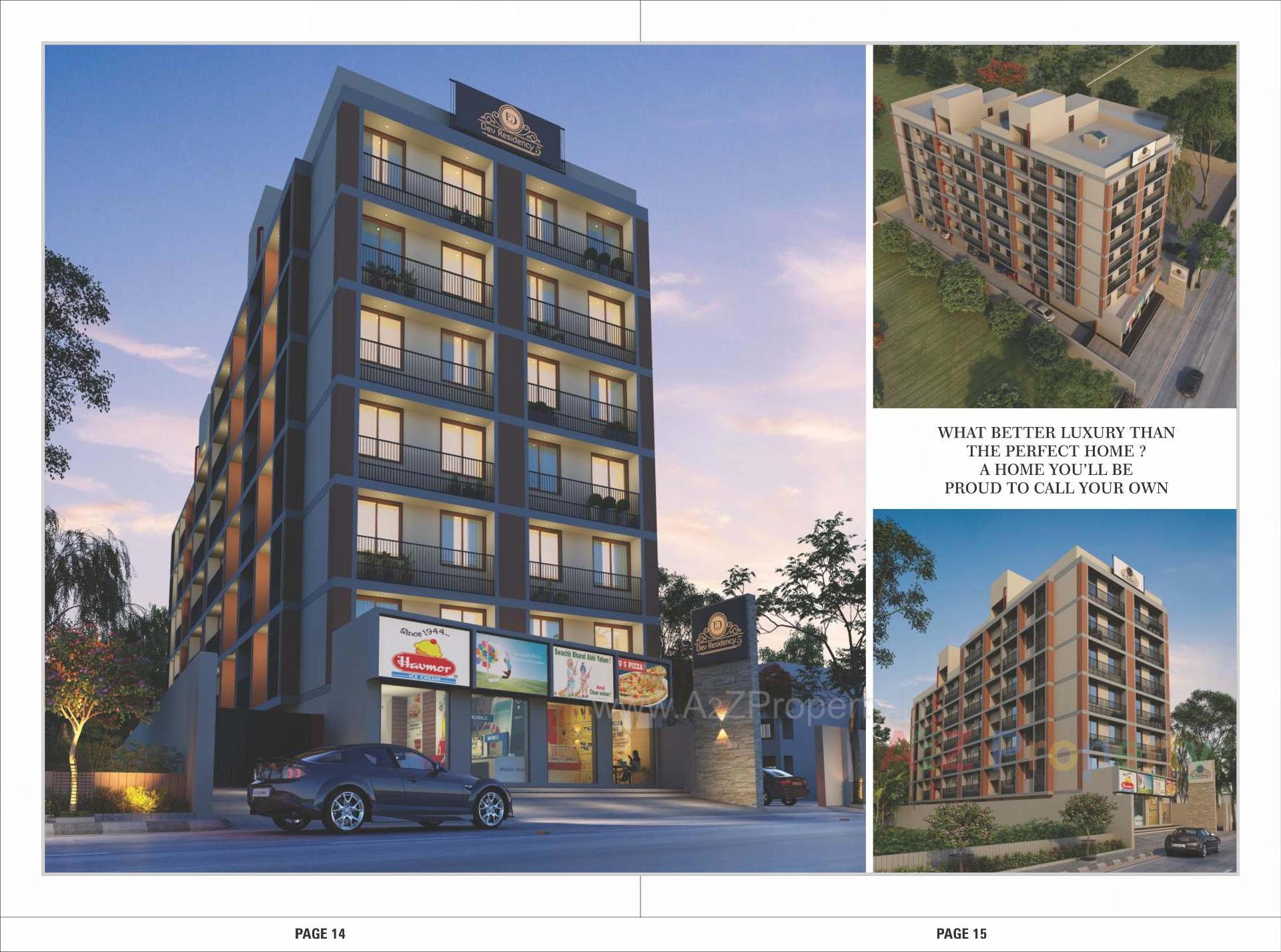 3D Elevation of real estate project Dev Residency located at Ahmedabad, Ahmedabad, Gujarat