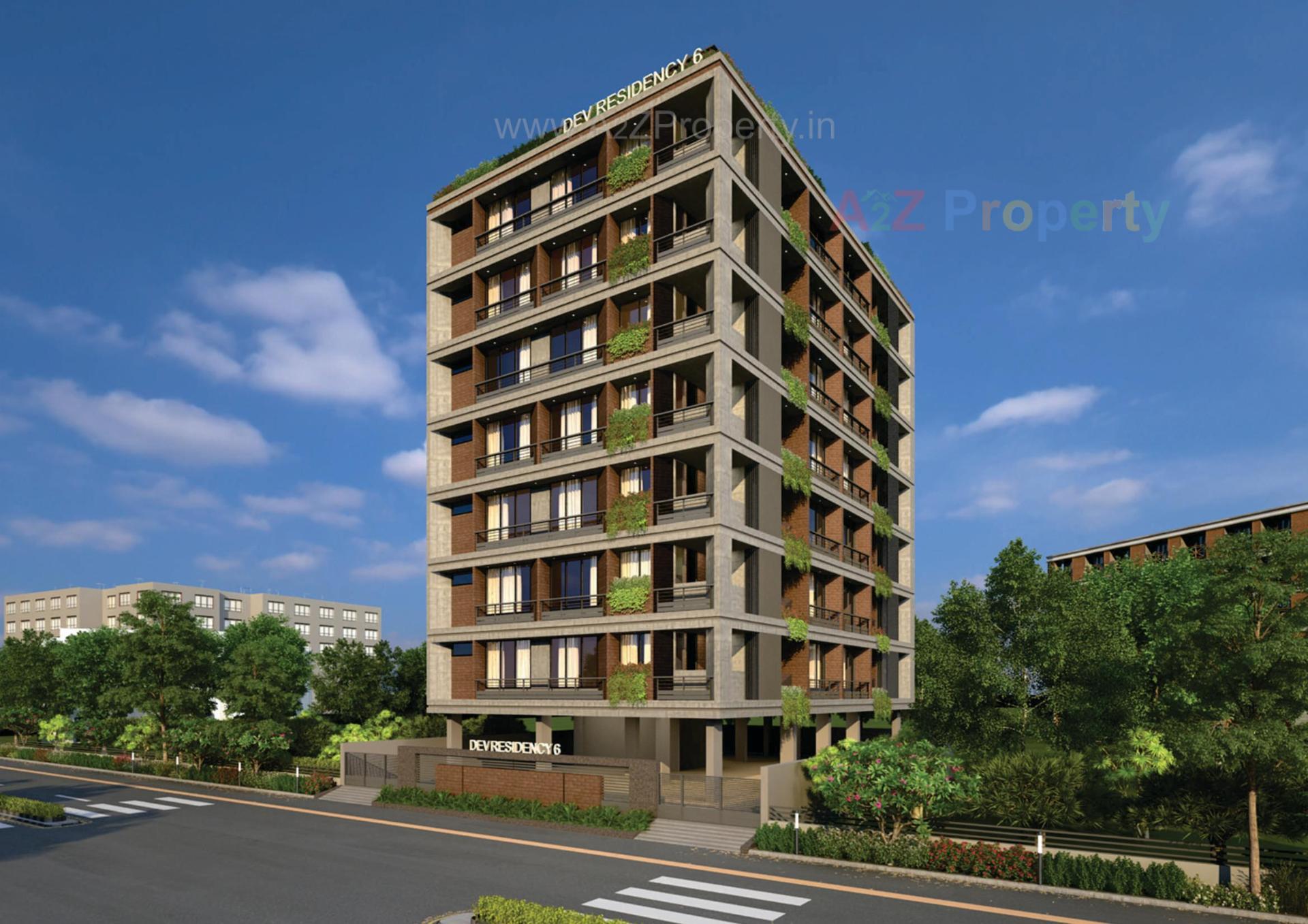 3D Elevation of real estate project Dev Residency located at Ahmedabad, Ahmedabad, Gujarat