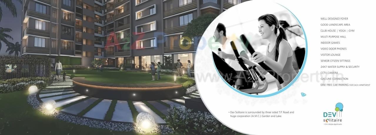 3D Elevation of real estate project Dev Solitaire located at City, Ahmedabad, Gujarat