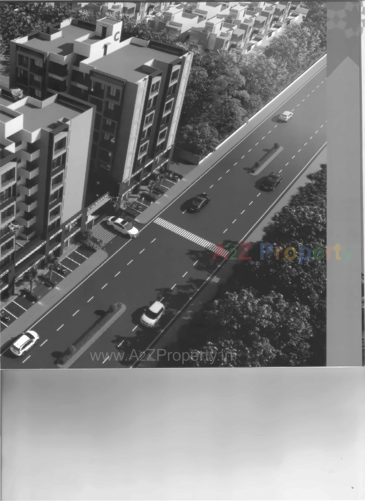 3D Elevation of real estate project Deval Gurukrupa located at Chandlodiya, Ahmedabad, Gujarat