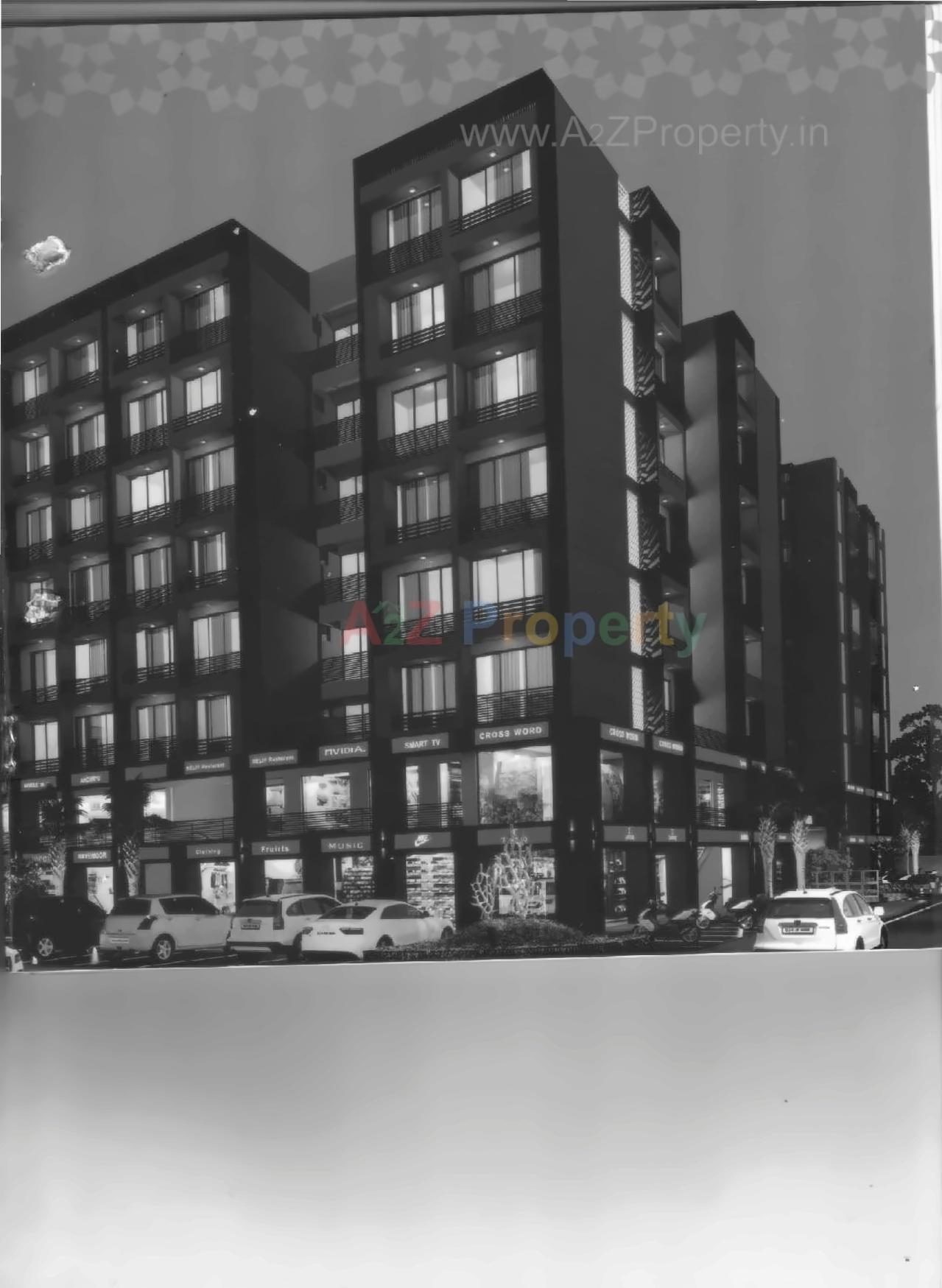 3D Elevation of real estate project Deval Gurukrupa located at Chandlodiya, Ahmedabad, Gujarat