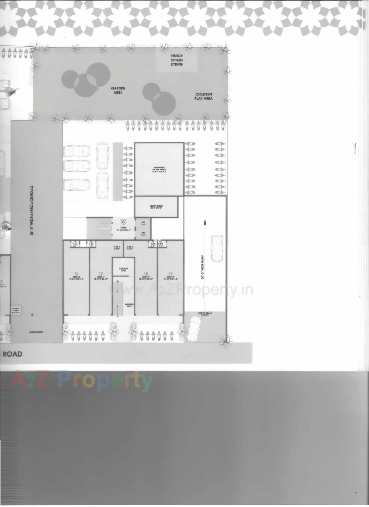 Layout of real estate project Deval Gurukrupa located at Chandlodiya, Ahmedabad, Gujarat