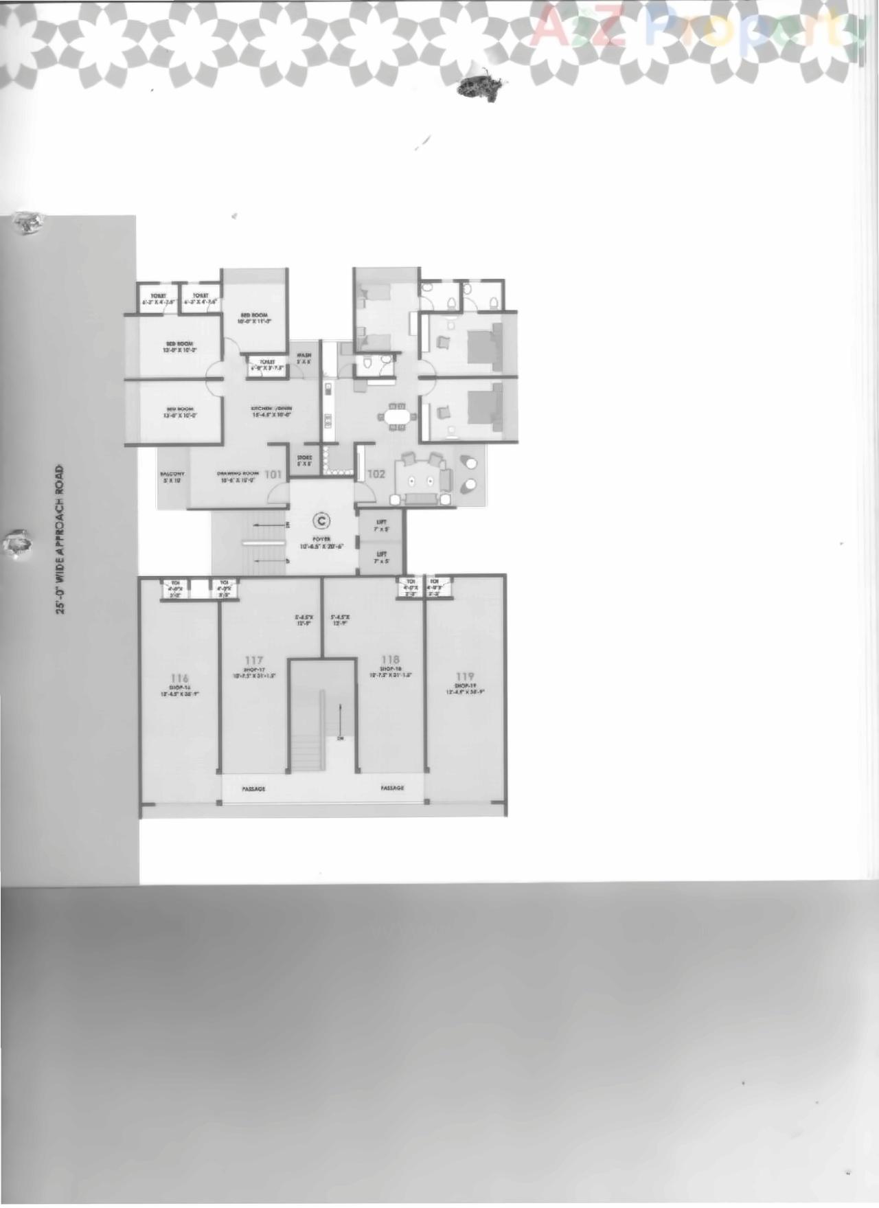 Layout of real estate project Deval Gurukrupa located at Chandlodiya, Ahmedabad, Gujarat