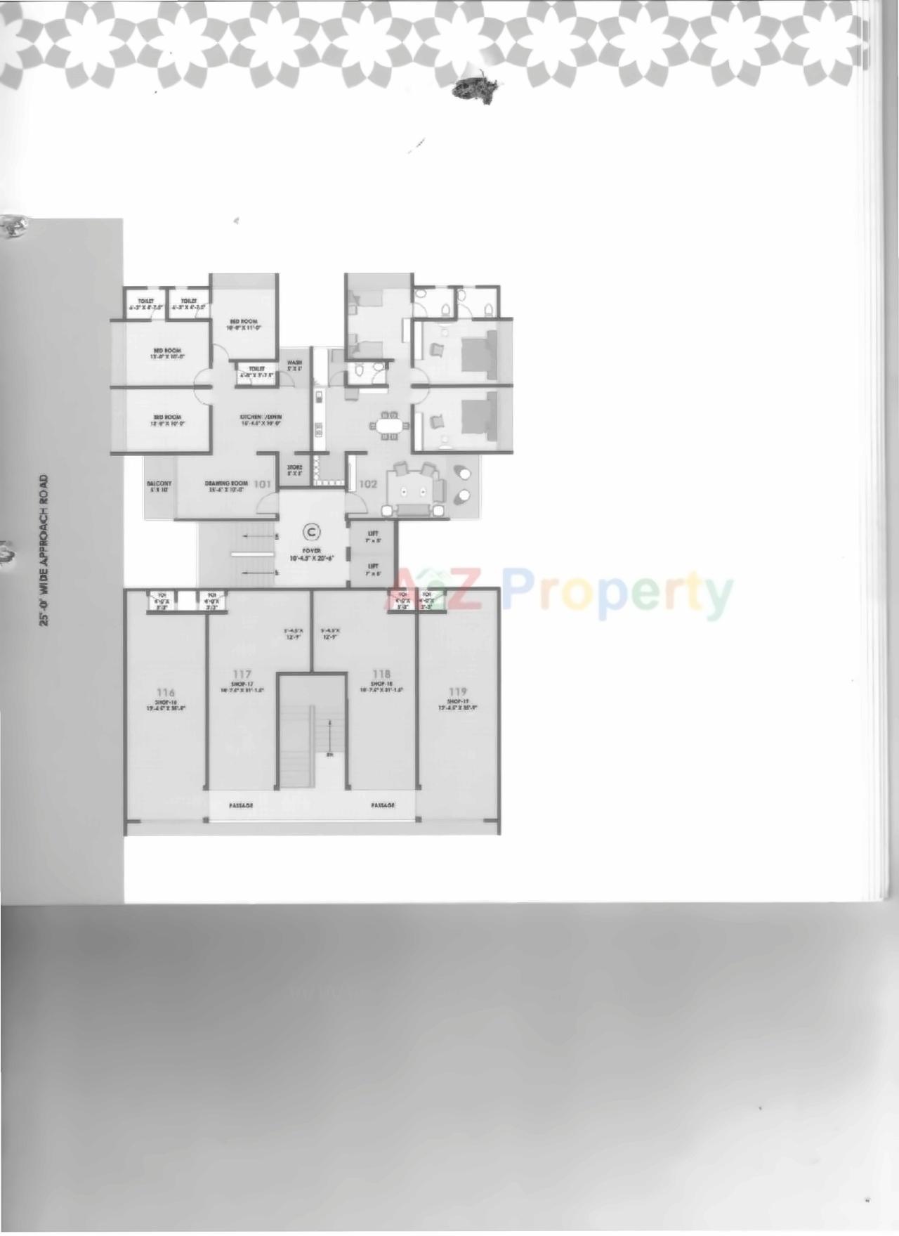 Layout of real estate project Deval Gurukrupa located at Chandlodiya, Ahmedabad, Gujarat
