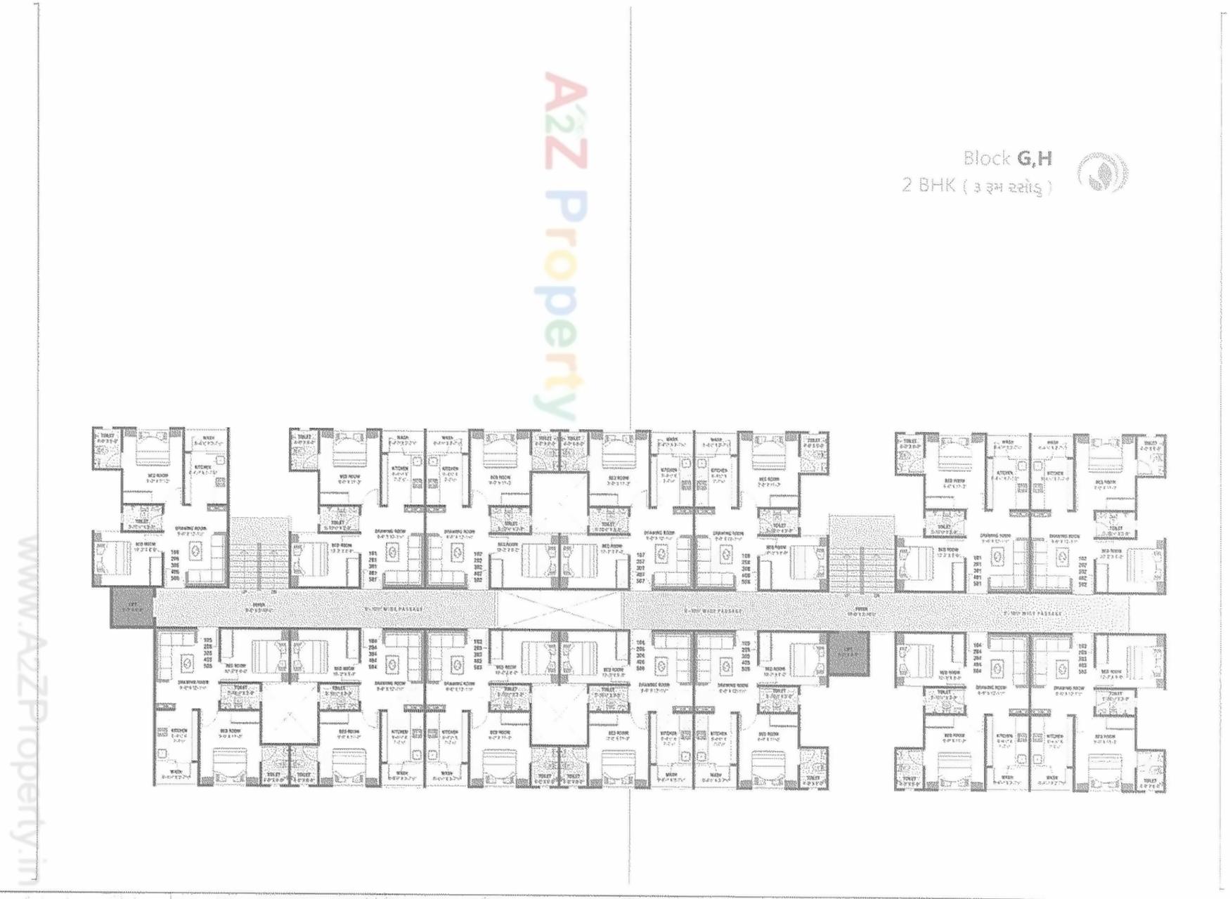 Layout of real estate project Devam Residency located at Aslali, Ahmedabad, Gujarat