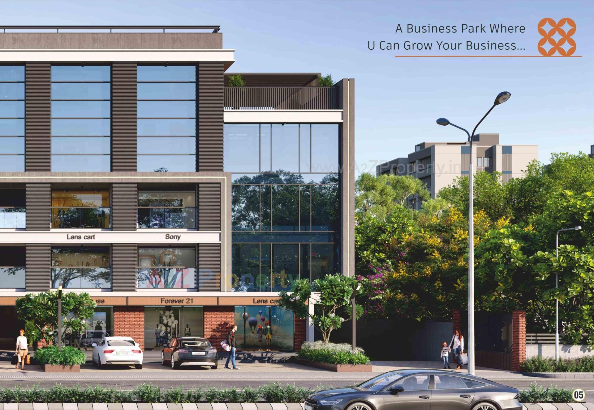 3D Elevation of real estate project Devanshi Arcade located at Naroda, Ahmedabad, Gujarat