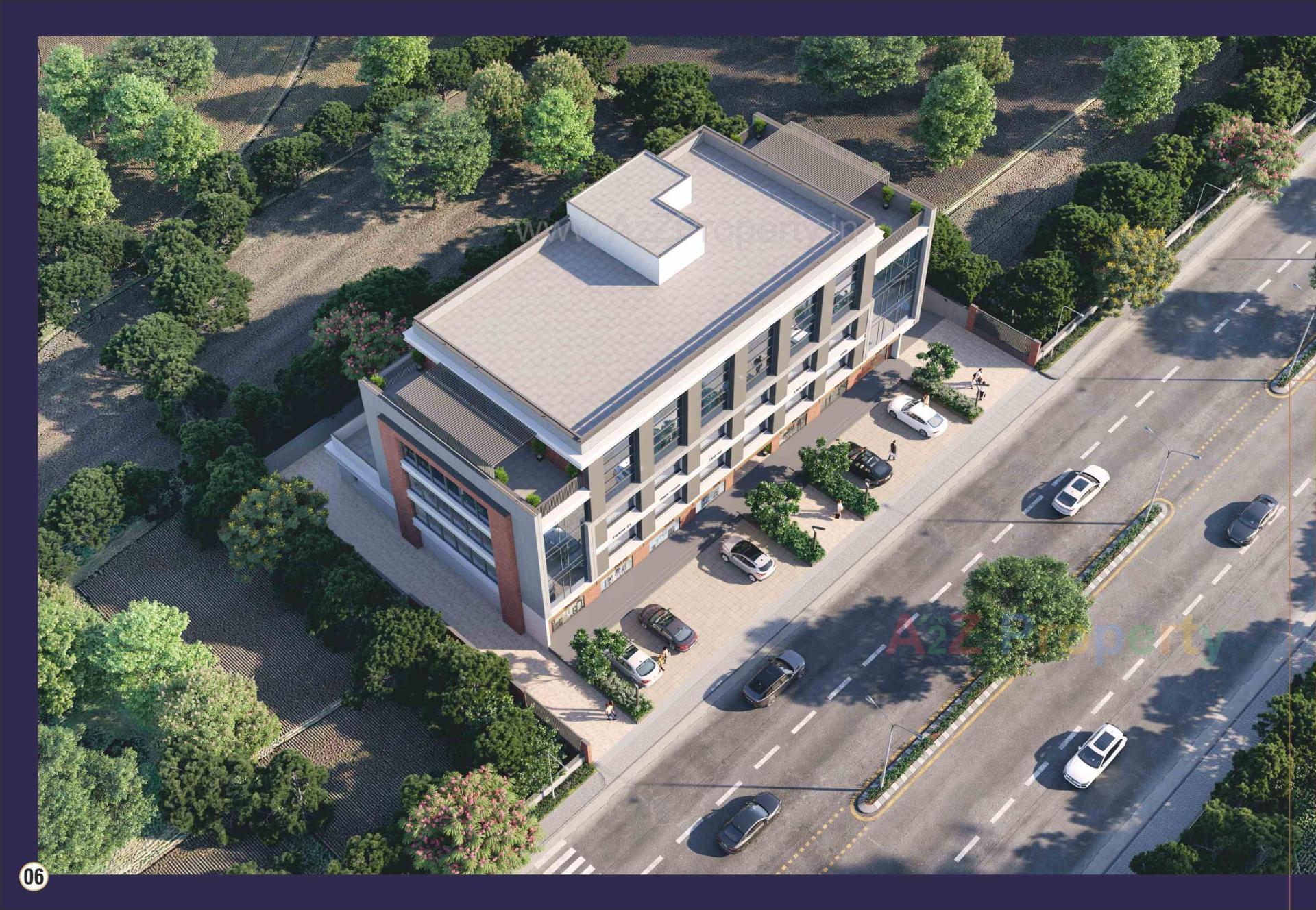 3D Elevation of real estate project Devanshi Arcade located at Naroda, Ahmedabad, Gujarat