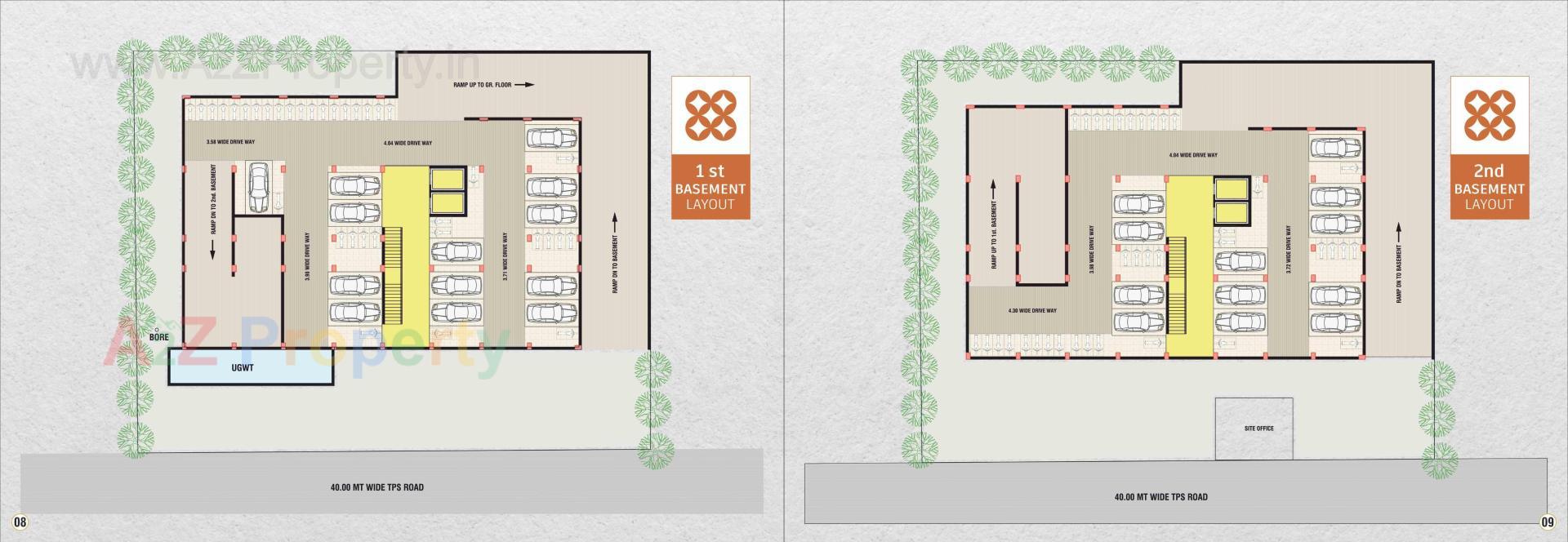 Layout of real estate project Devanshi Arcade located at Naroda, Ahmedabad, Gujarat