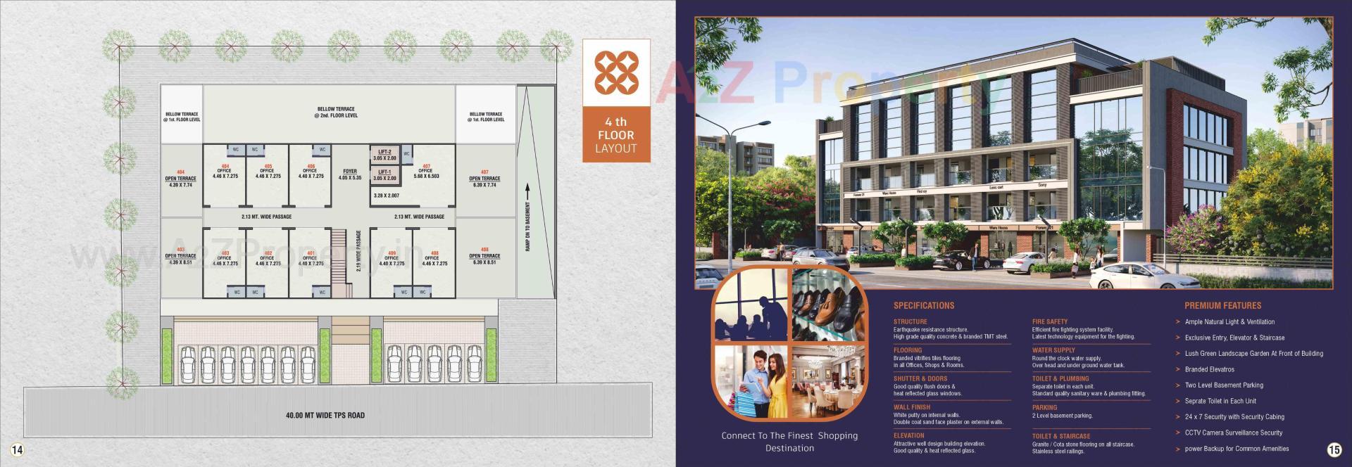 Layout of real estate project Devanshi Arcade located at Naroda, Ahmedabad, Gujarat